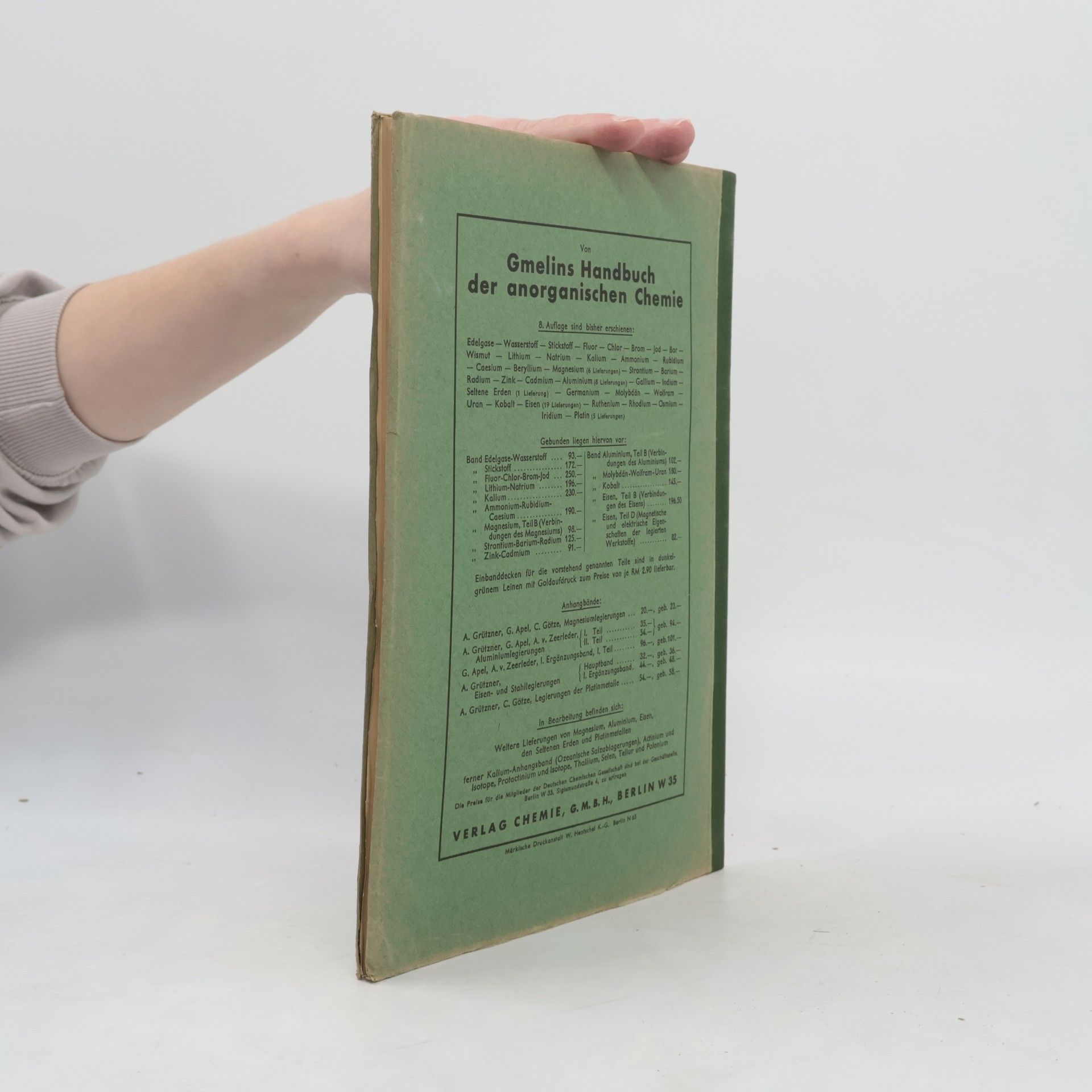 Kolektiv autorů Gmelins Handbuch der anorganischen Chemie 68. Platin