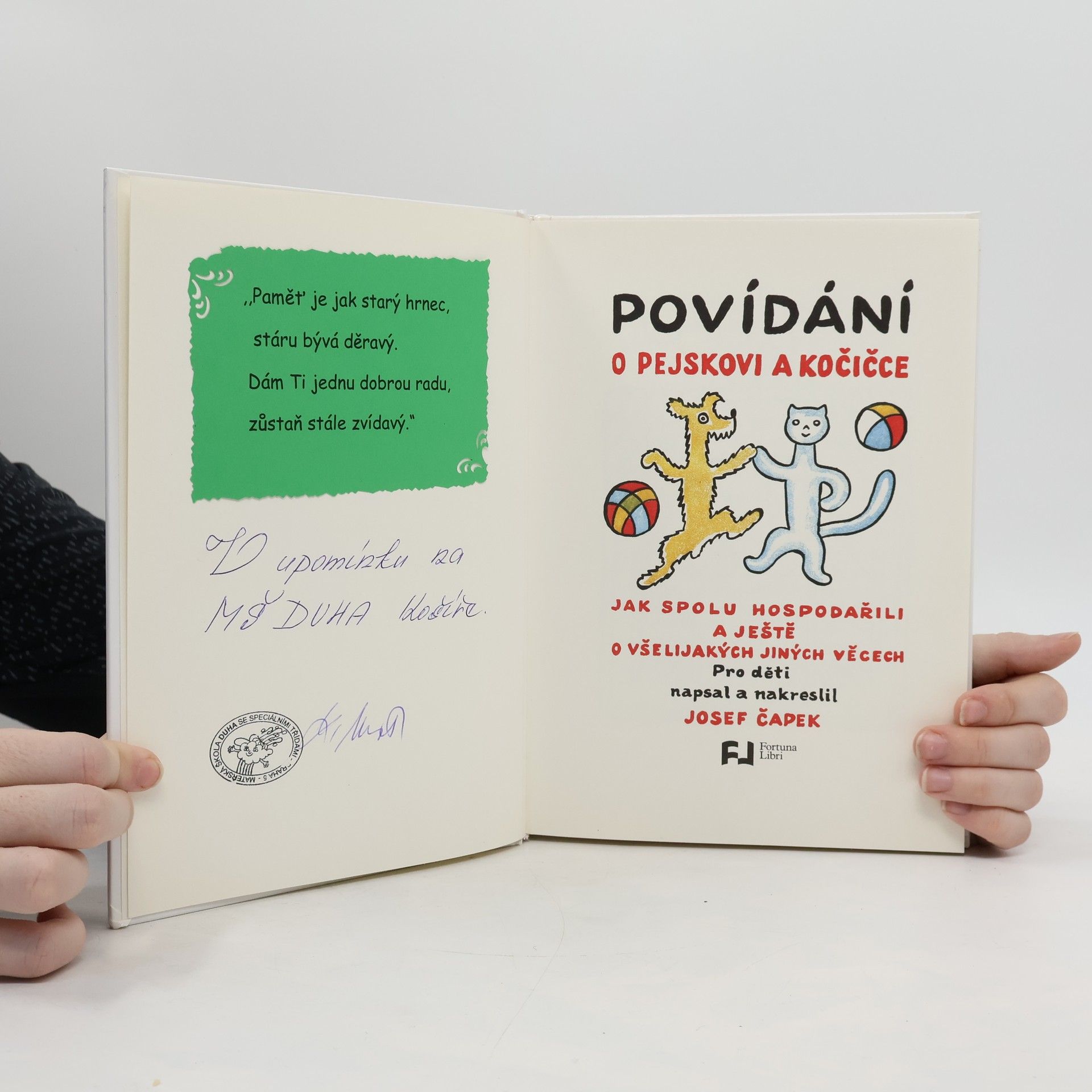 Josef Čapek Povídání o pejskovi a kočičce