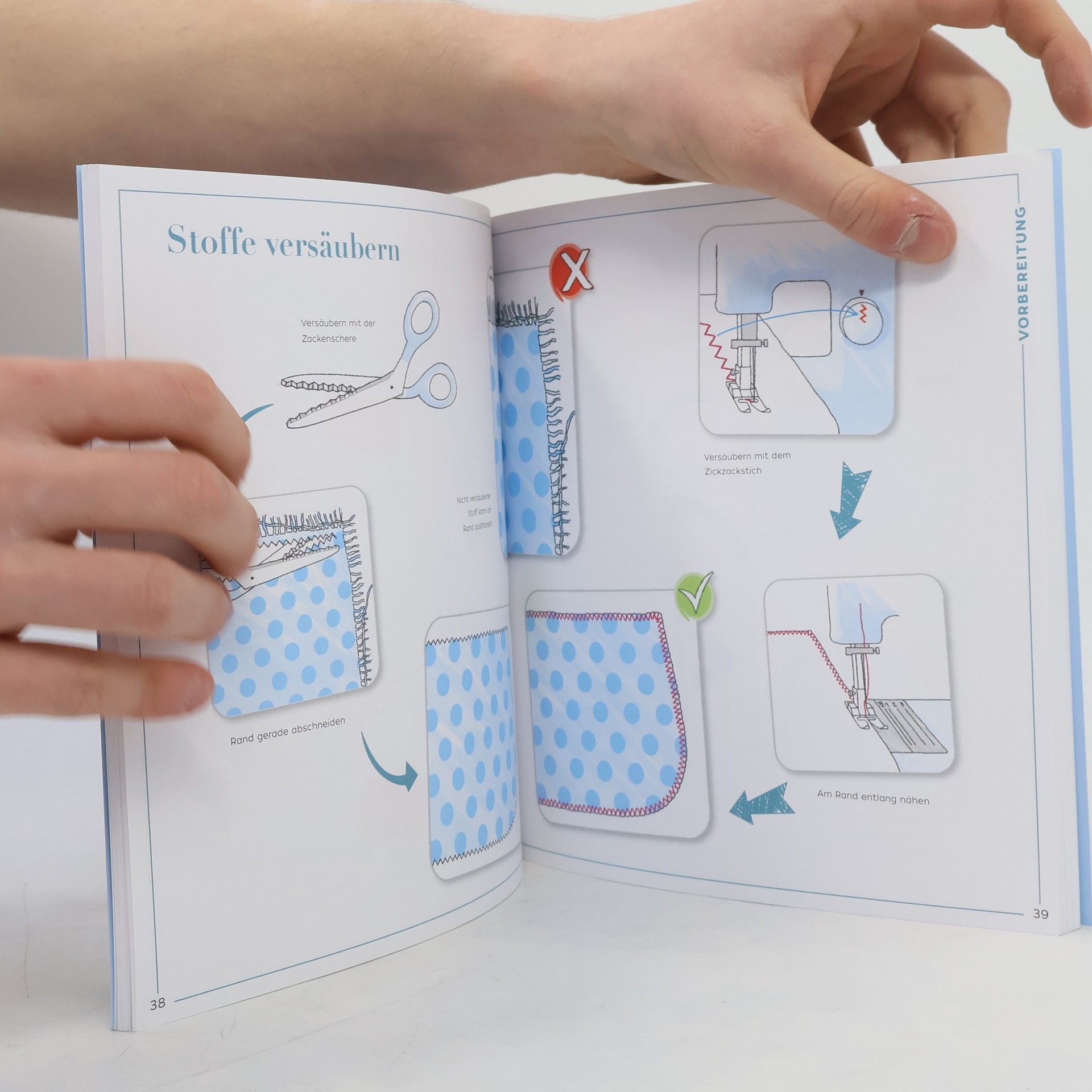 Frechverlag Nähen lernen Bild für Bild