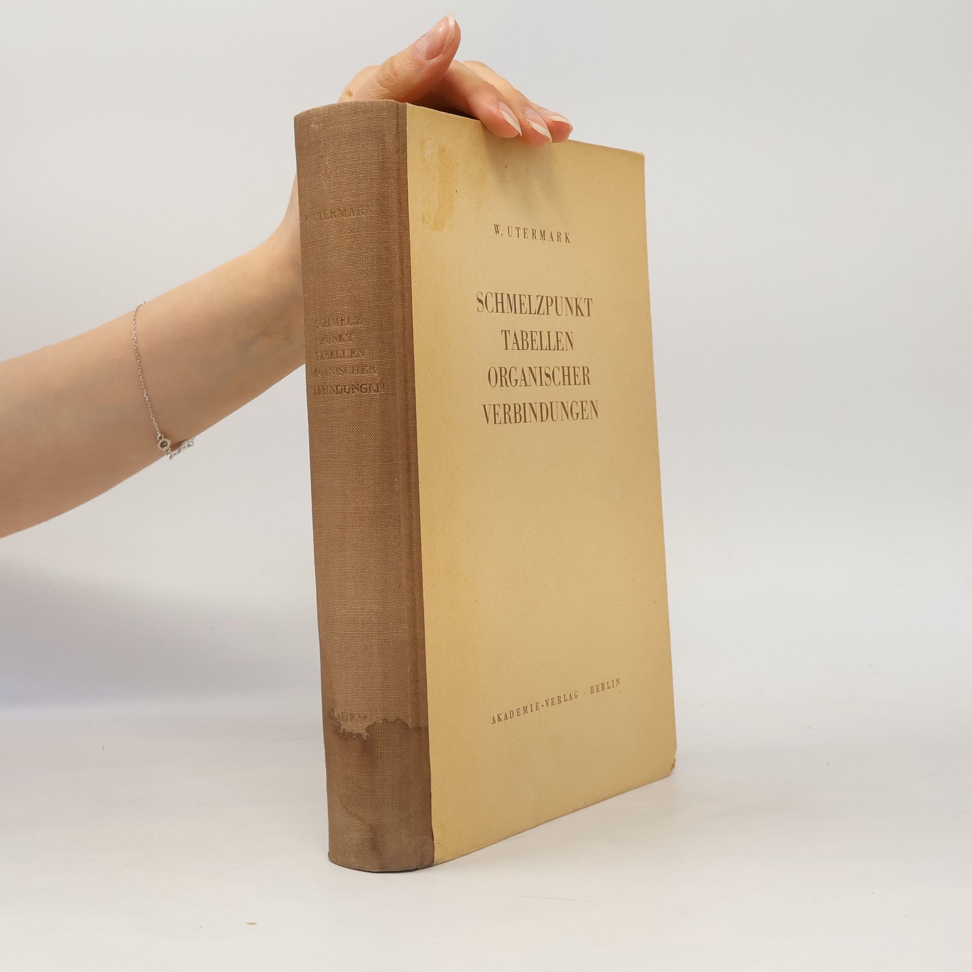 Walther Utermark Schmelzpunkt Tabellen organischer Verbindungen