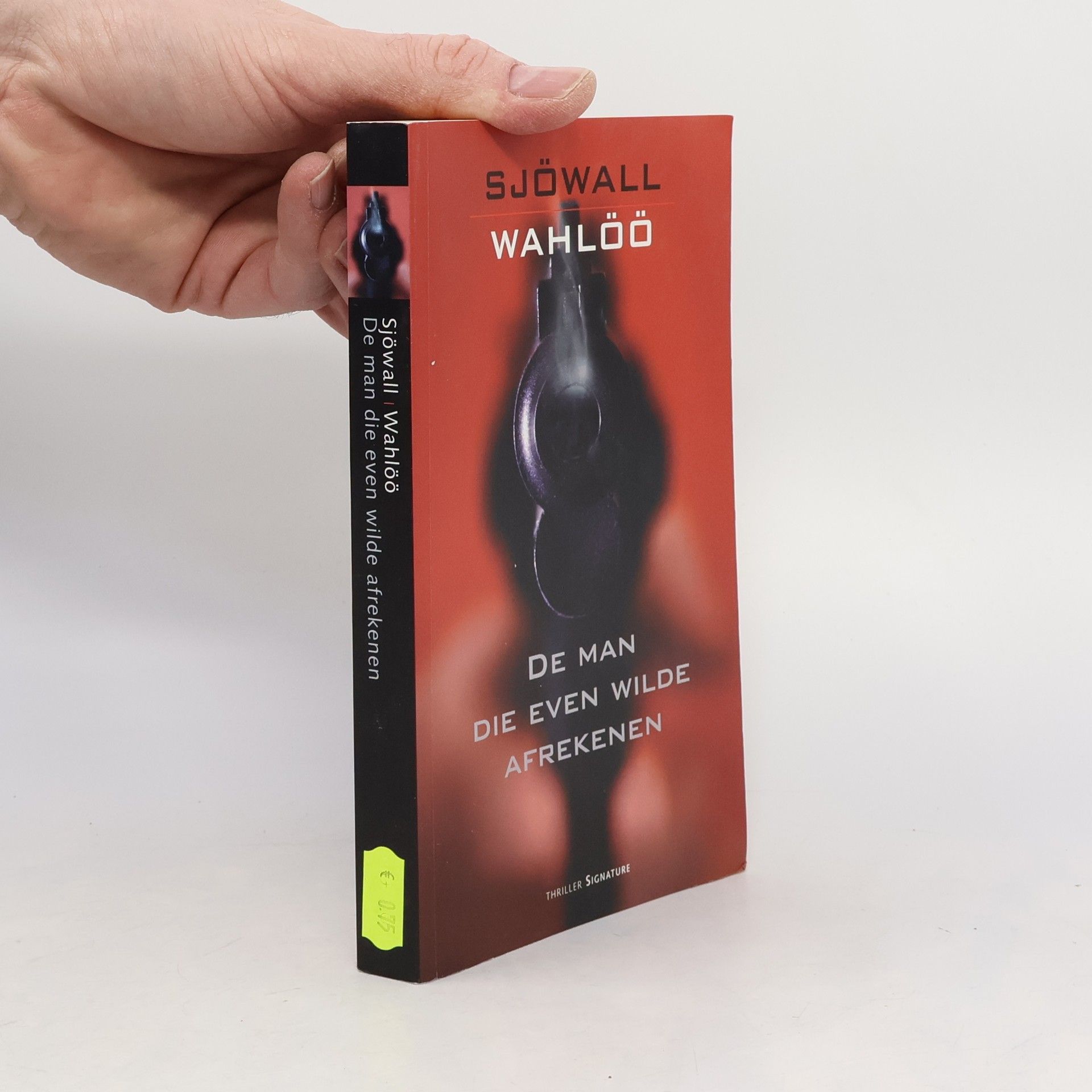 De man die even wilde afrekenen Signature