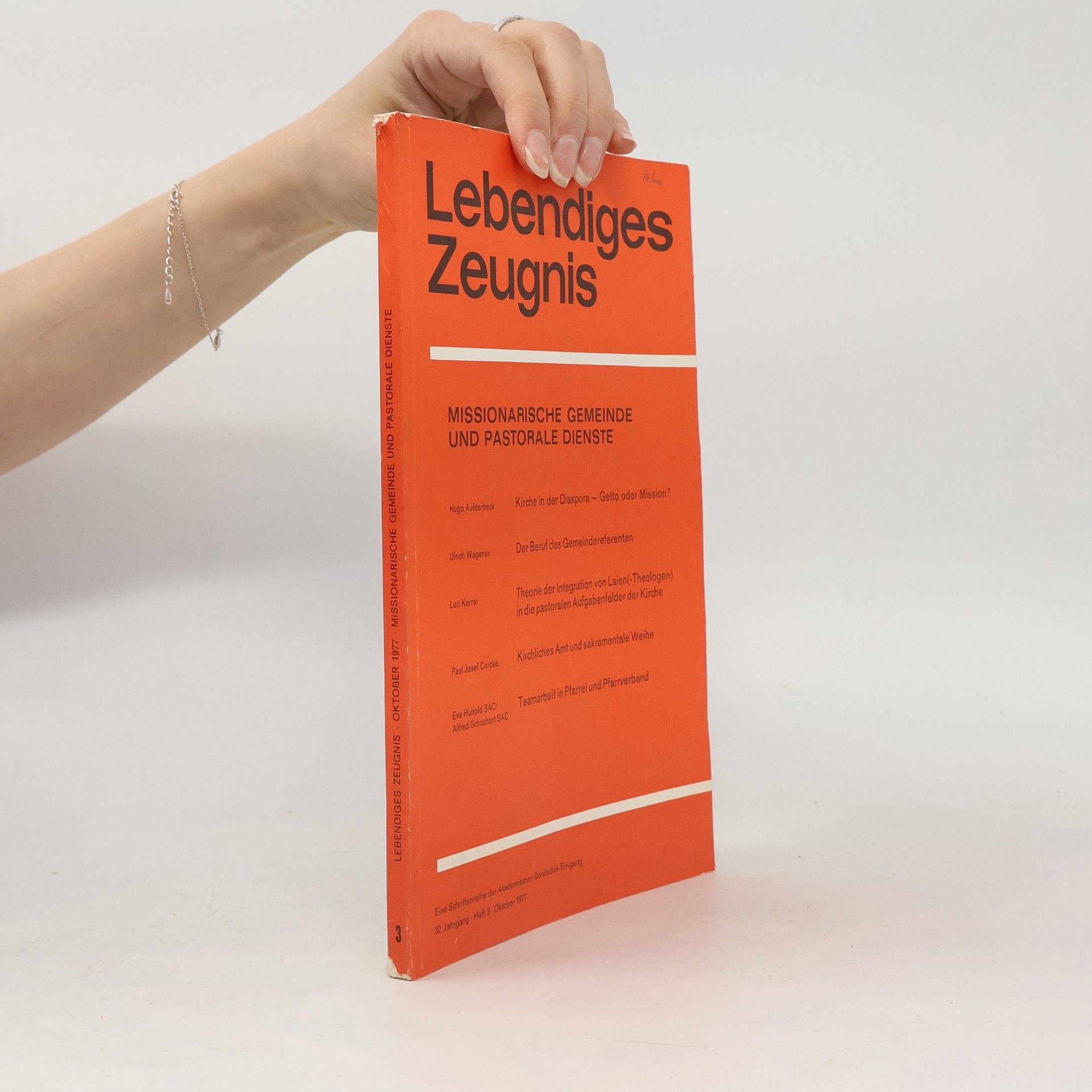 Auteurscollectief Lebendiges Zeugnis 3/1977