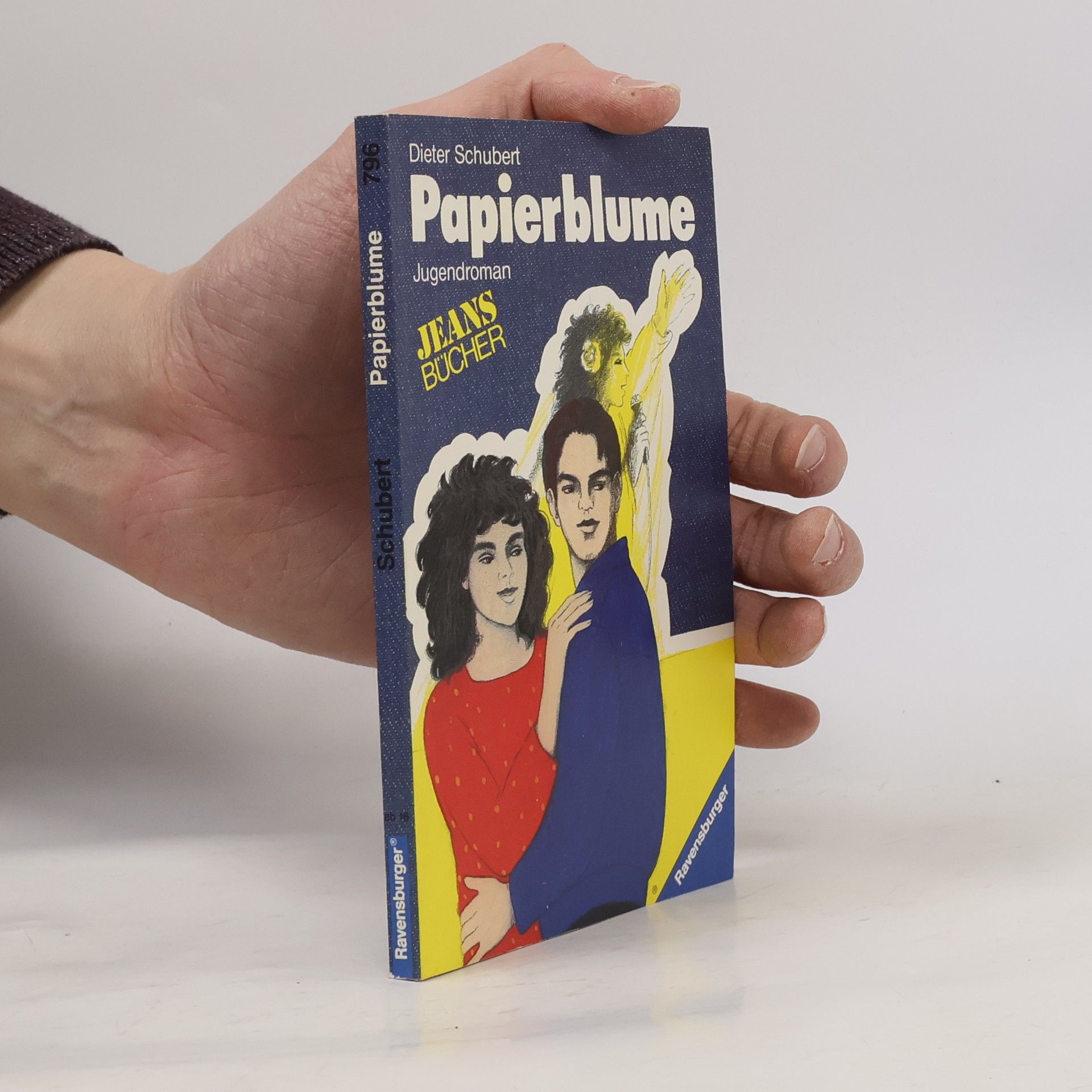 Jeans Bücher: Papierblume