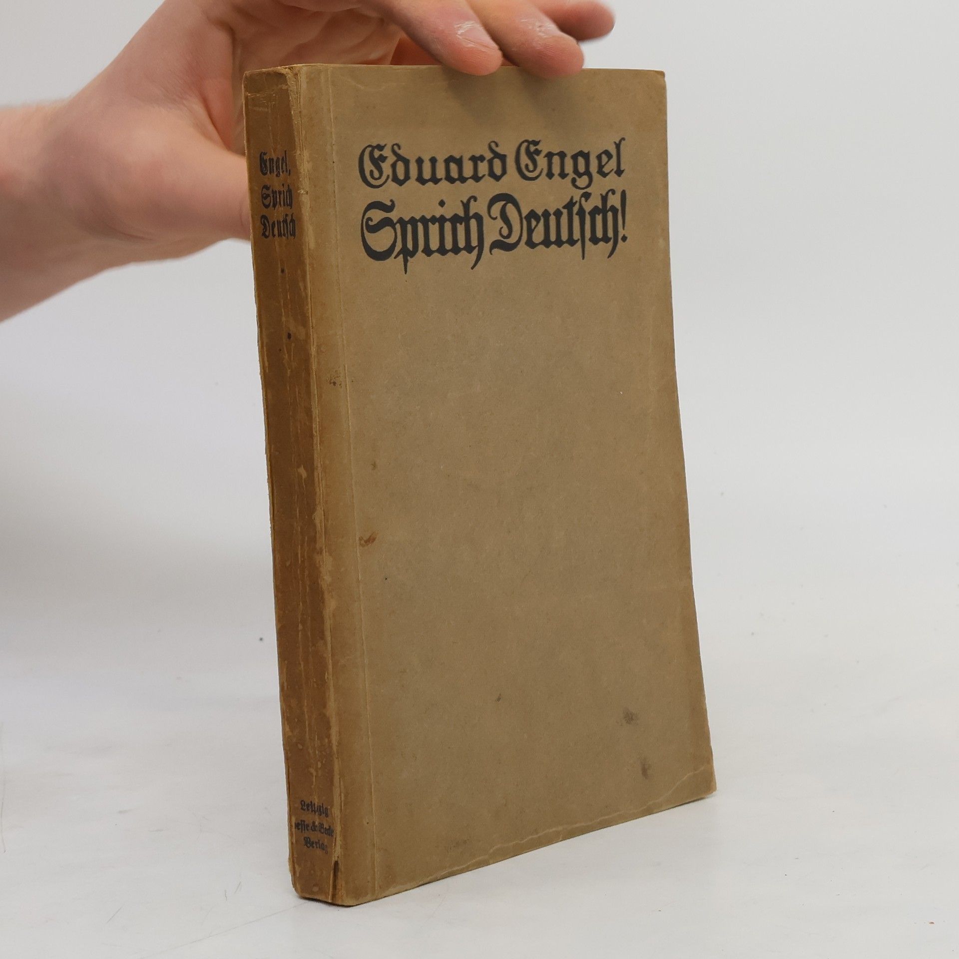 Eduard Engel Sprich Deutsch!
