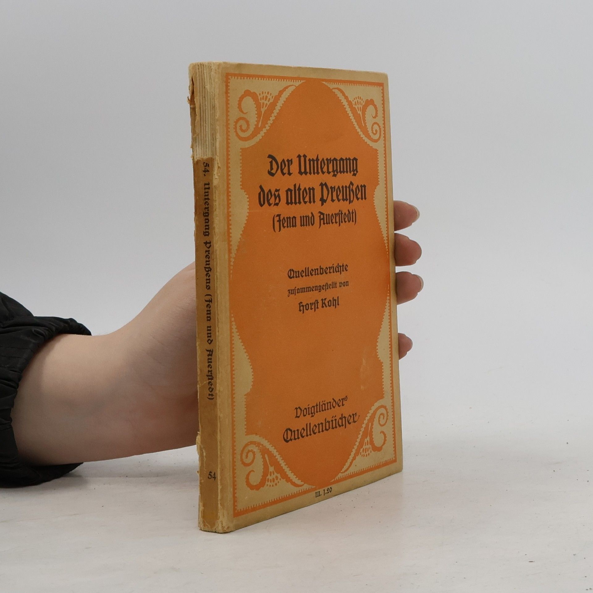 Horst Kohl Der Untergang des alten Preußen