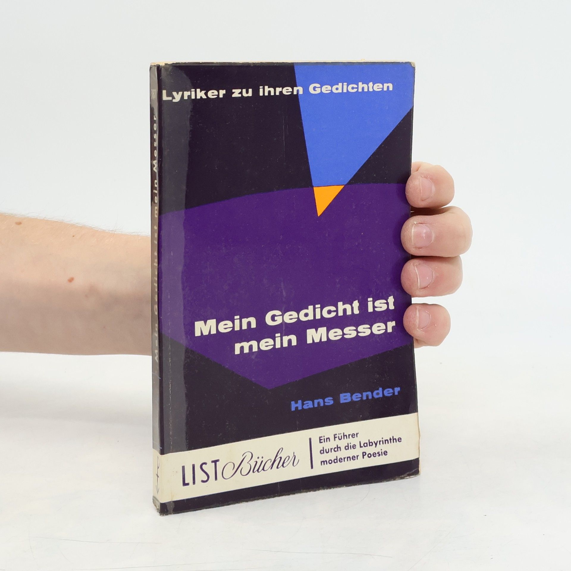 Hans Bender Mein Gedicht ist mein Messer