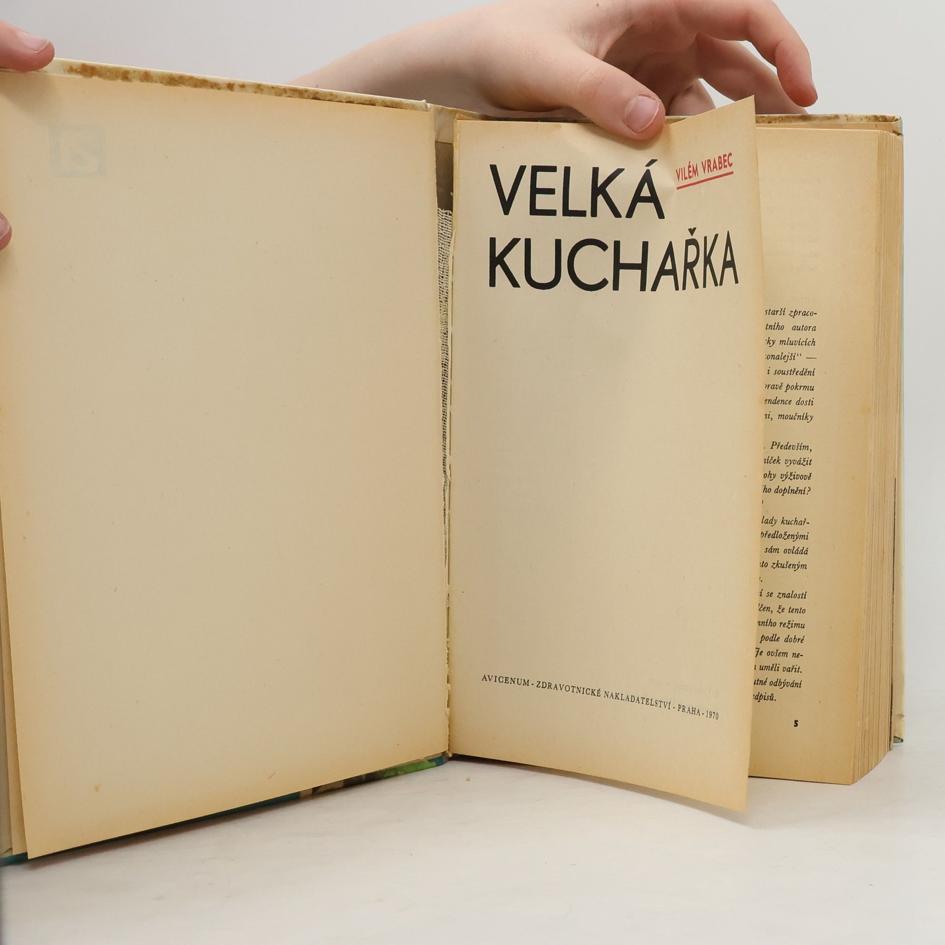 Vilém Vrabec Velká kuchařka