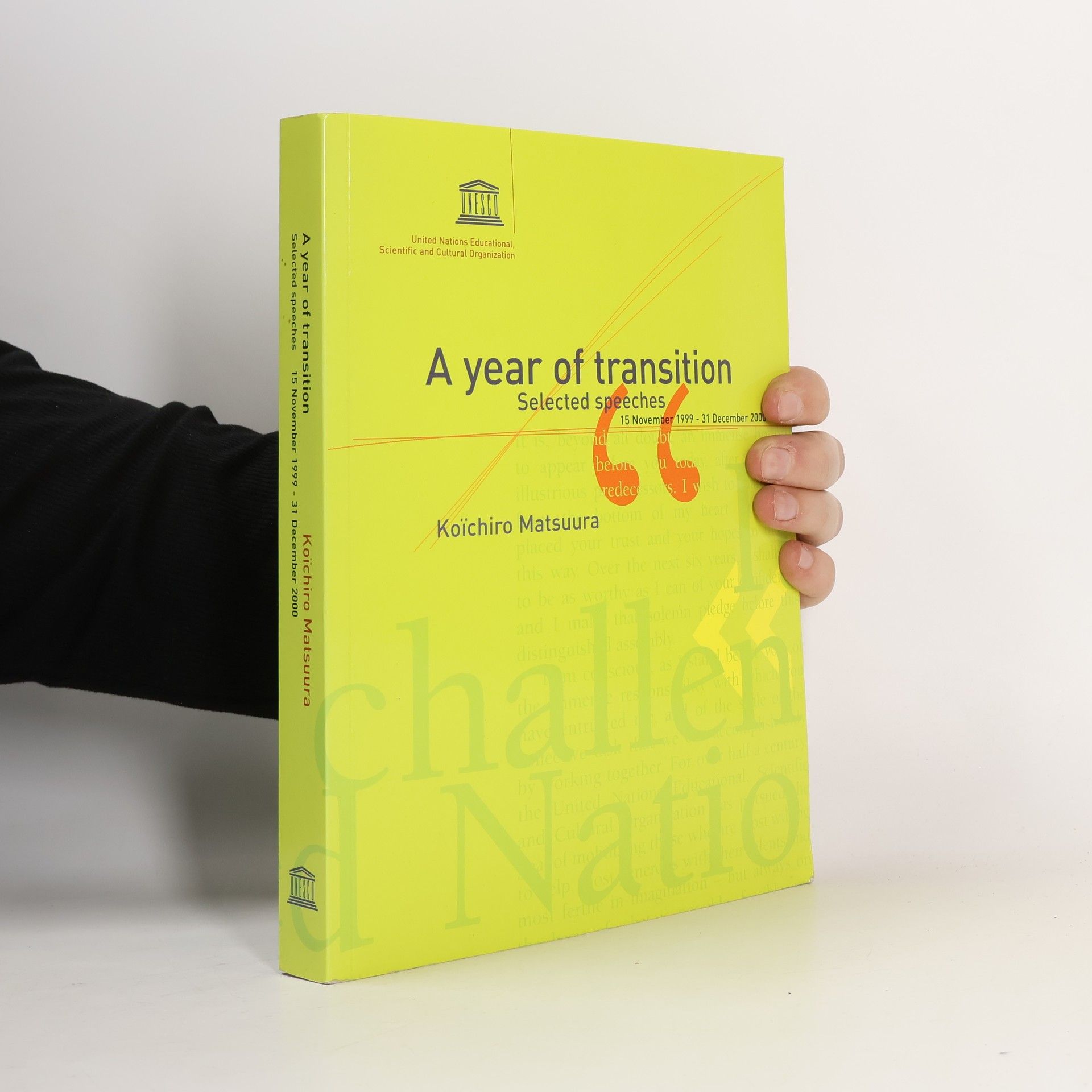 Koïchiro Matsuura A year of transition