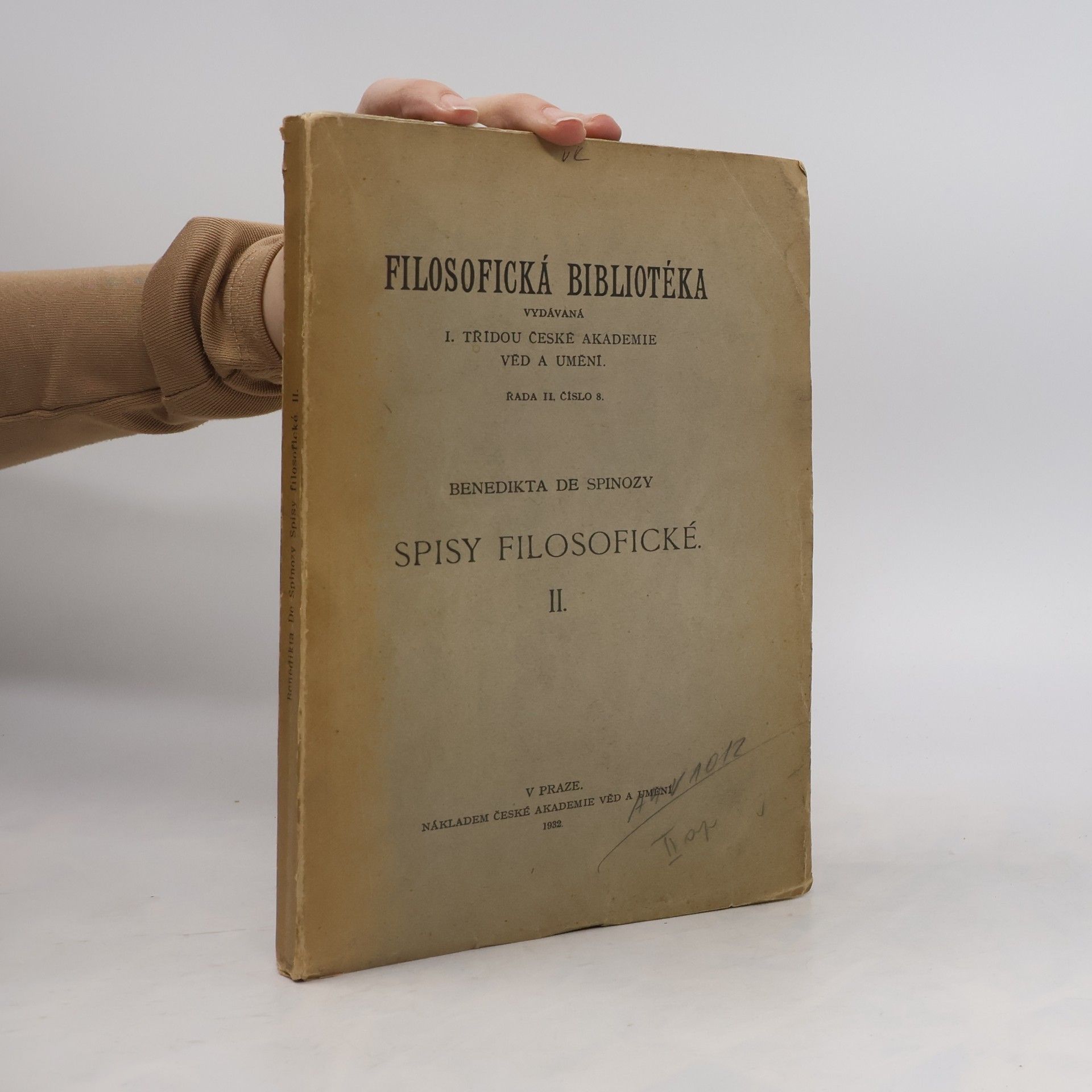 František Kalda Benedikt de Spinoza: Spisy filosofické II.