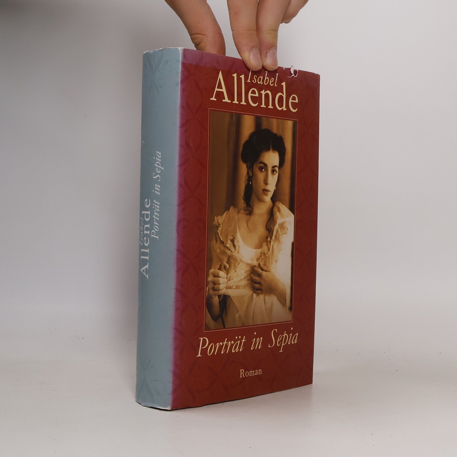 Isabel Allende Llona Porträt in Sepia