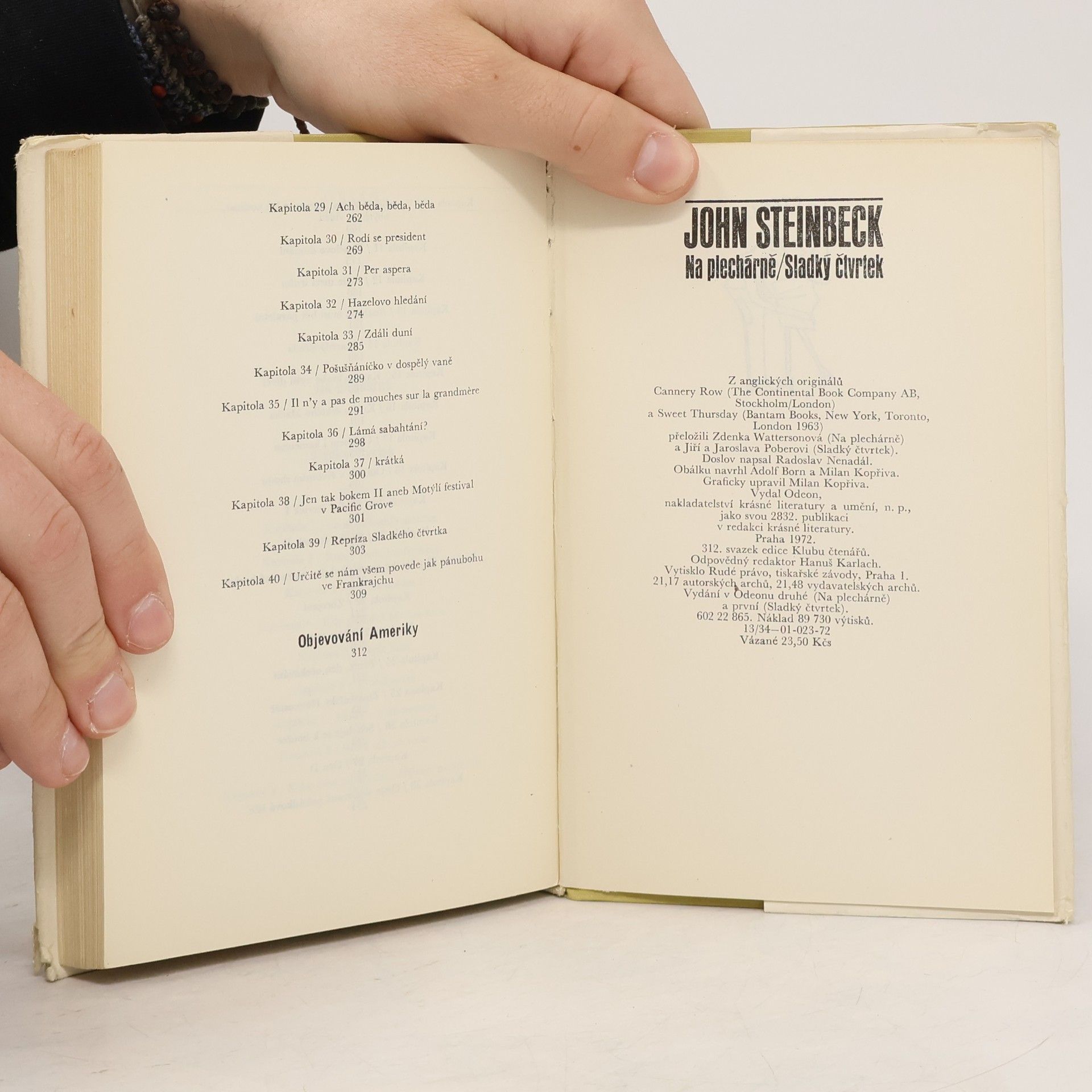 John Steinbeck Na plechárně. Sladký čtvrtek