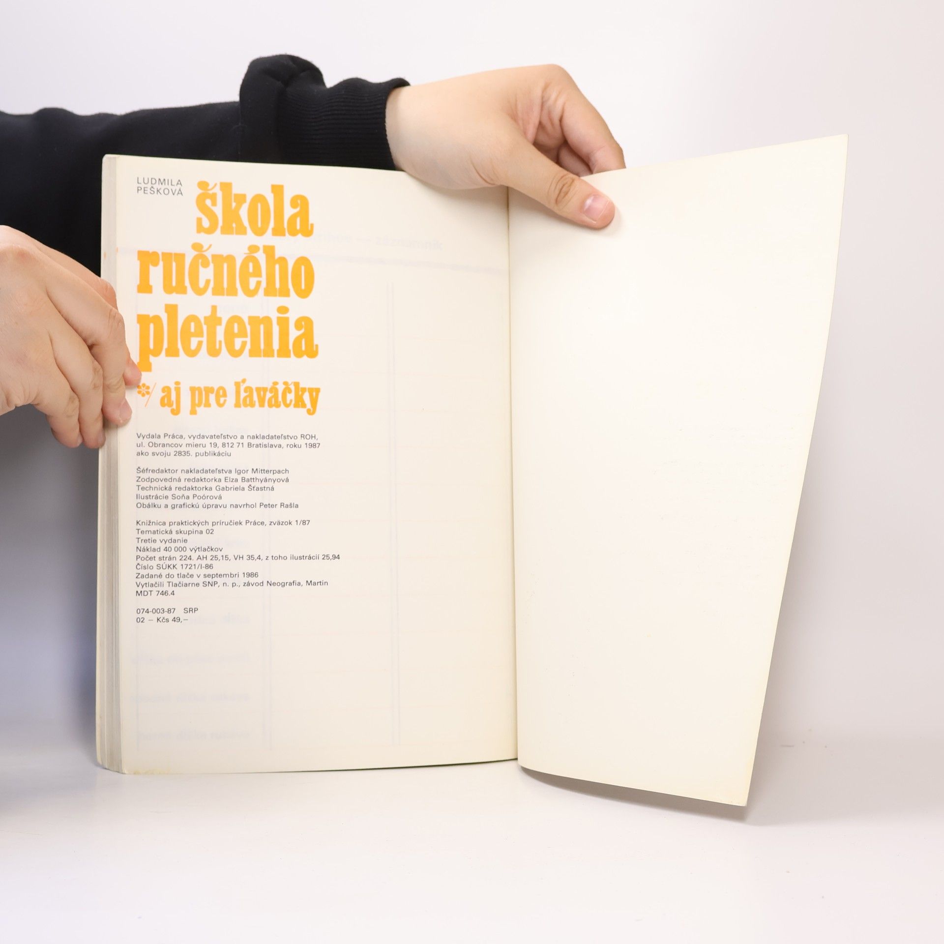 Ludmila Pešková Škola ručného pletenia aj pre ľaváčky
