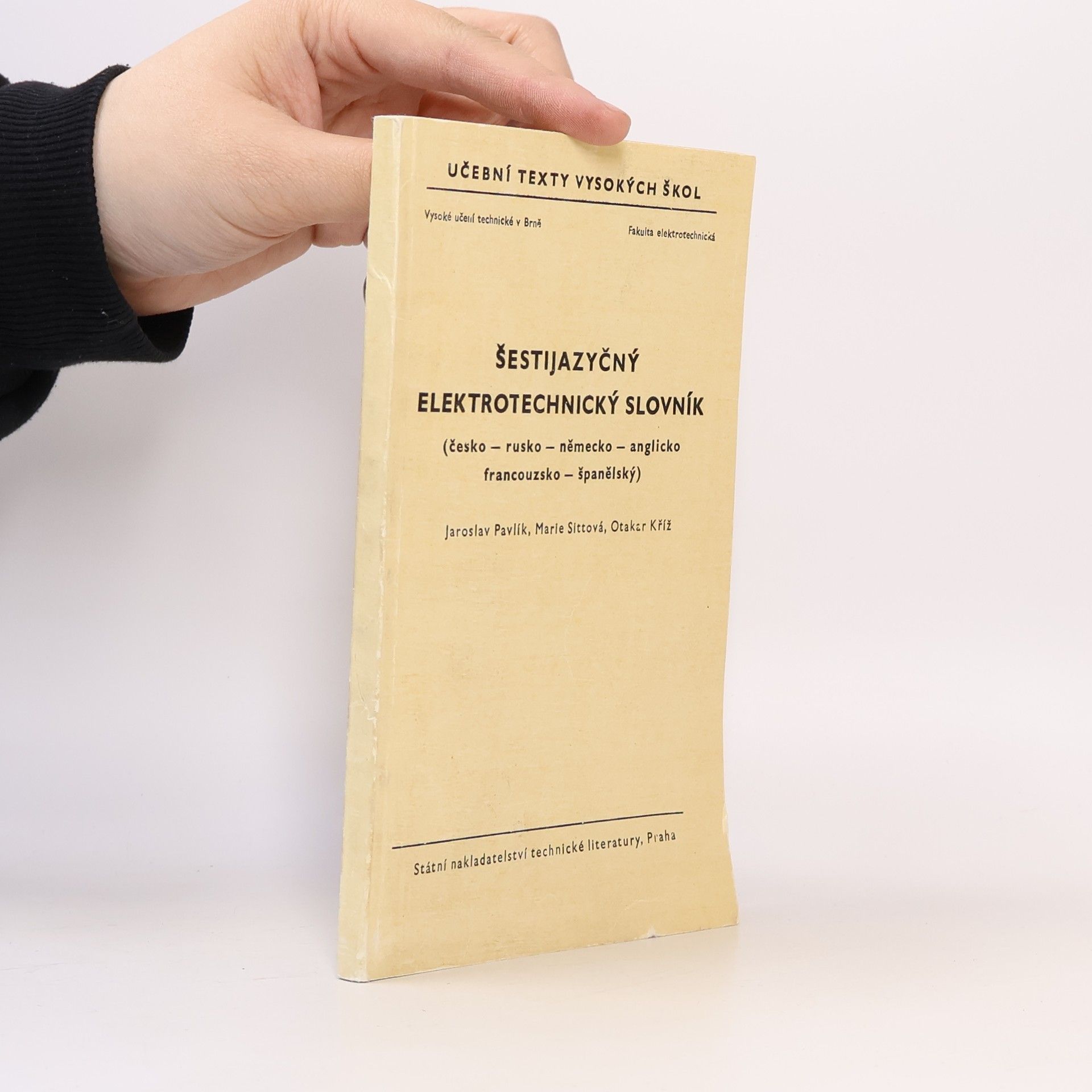 Otakar Kříž Šestijazyčný elektrotechnický slovník