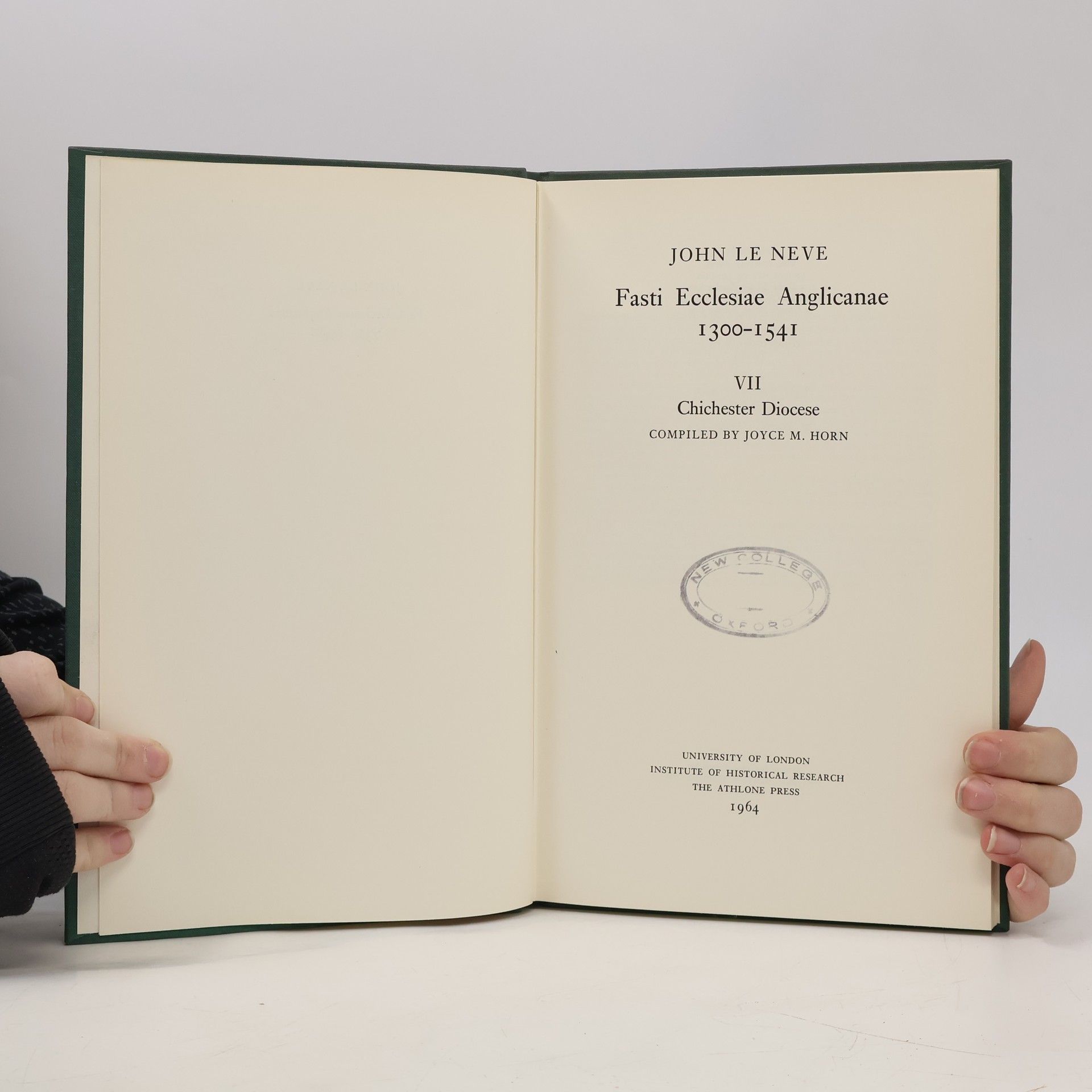 John Le Neve Fasti Ecclesiae Anglicanae 1300-1541 II