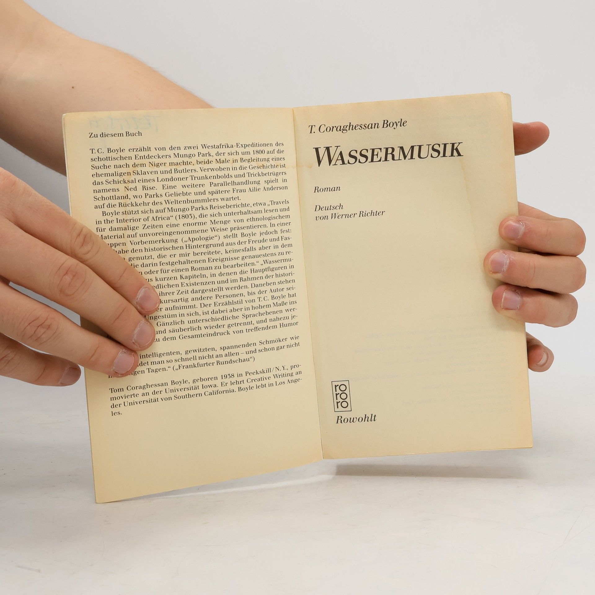 Tom Coraghessan Boyle Wassermusik