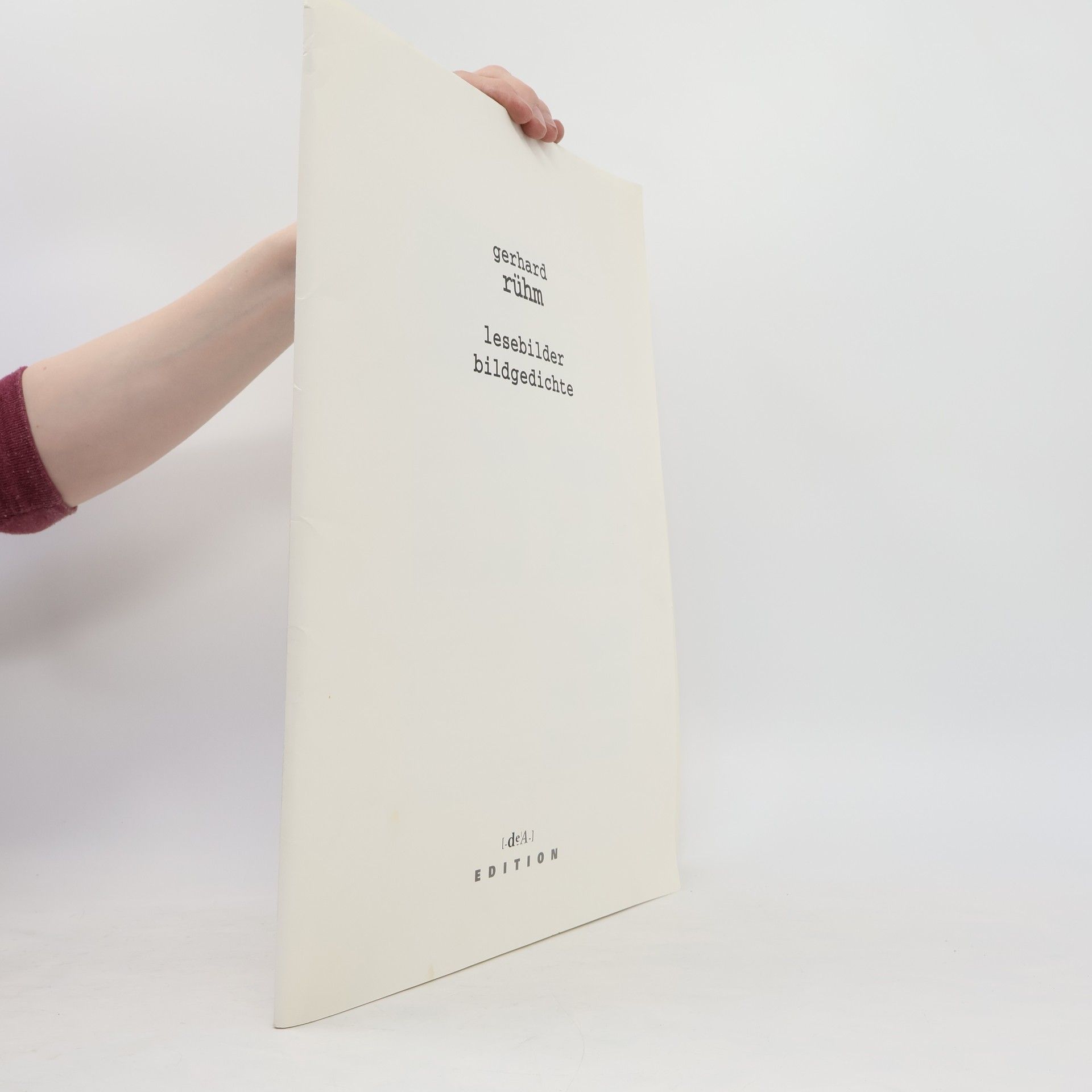 Gerhard Rühm Gerhard Rühm, Lesebilder, Bildgedichte
