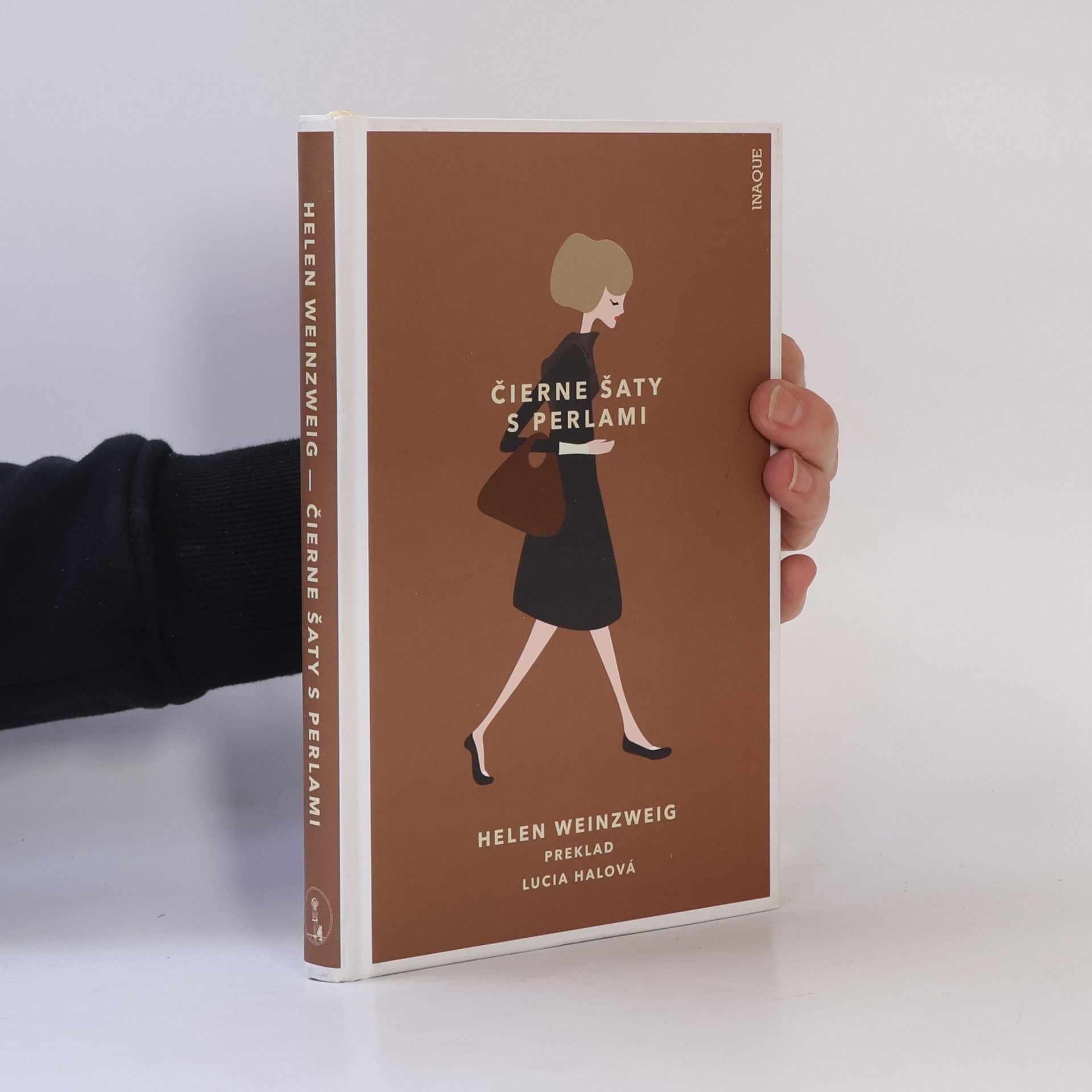 Helen Weinzweig Čierne šaty s perlami