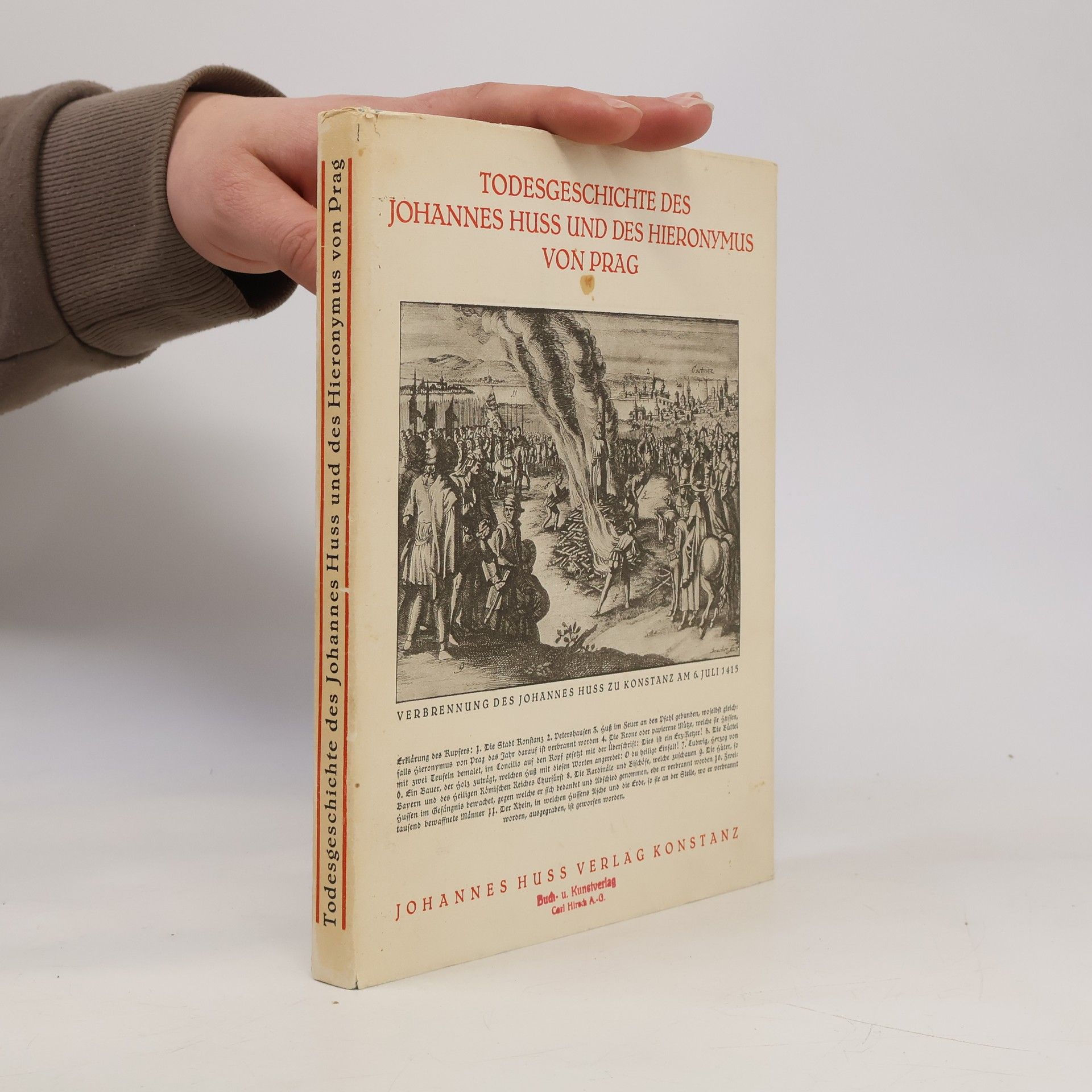 Poggio Bracciolini Todesgeschichte des Johannes Huss und des Hieronymus von Prag