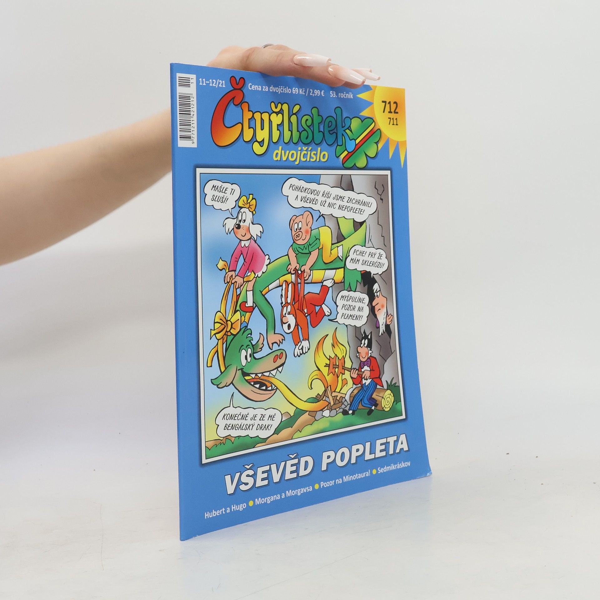 Kolektiv autorů Čtyřlístek dvojčíslo 11-12/2021 711-712. Vševěd popleta