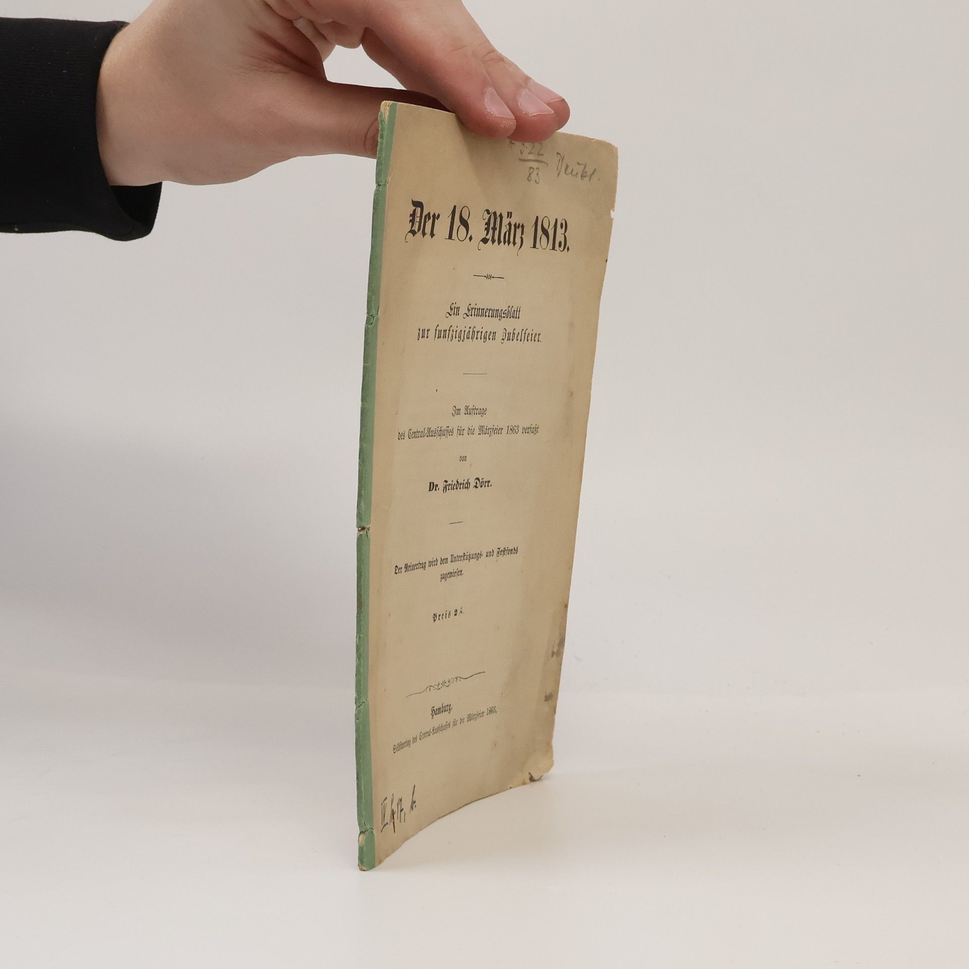 Friedrich Dörr Der 18. März 1813