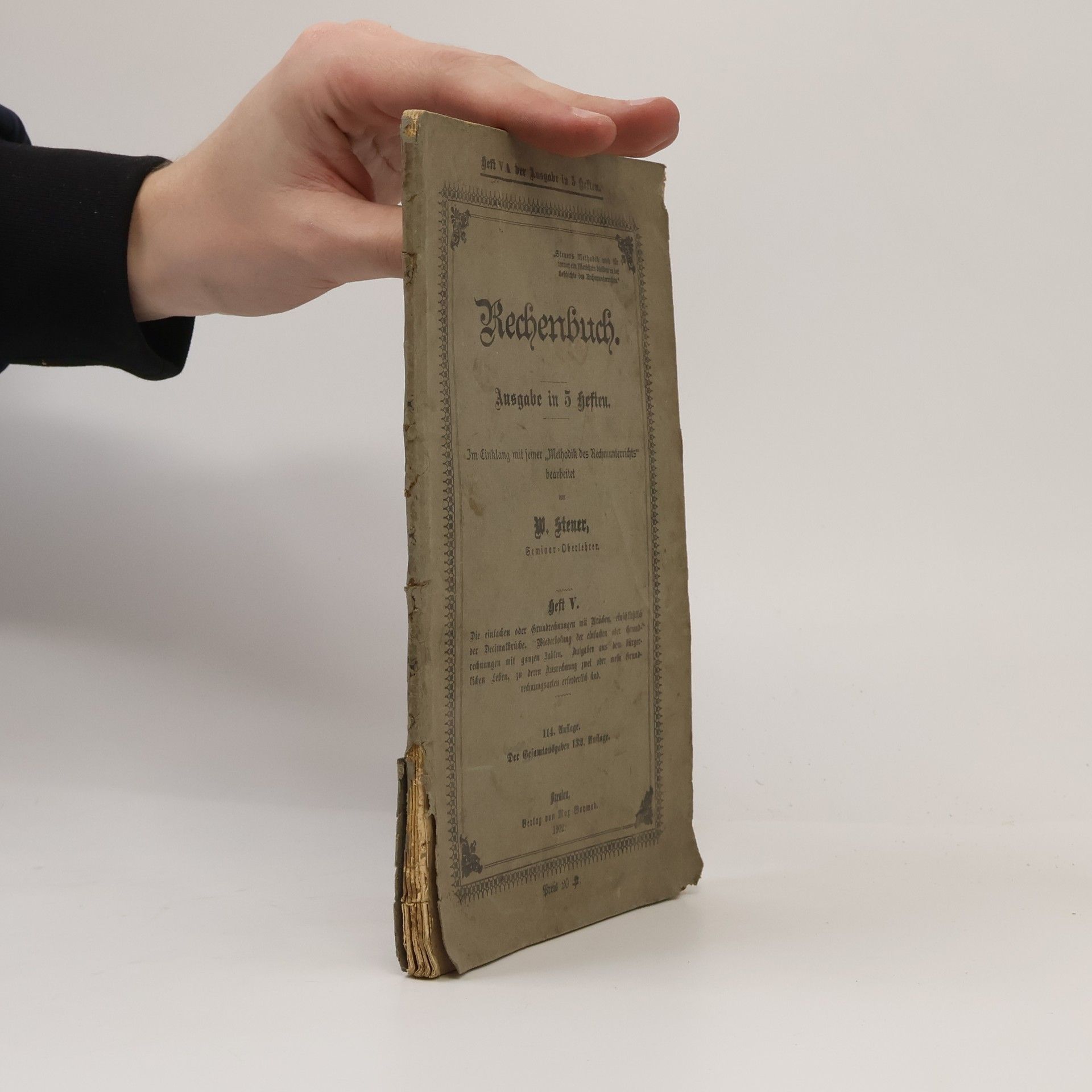 Wilhelm Steuer Rechenbuch V.