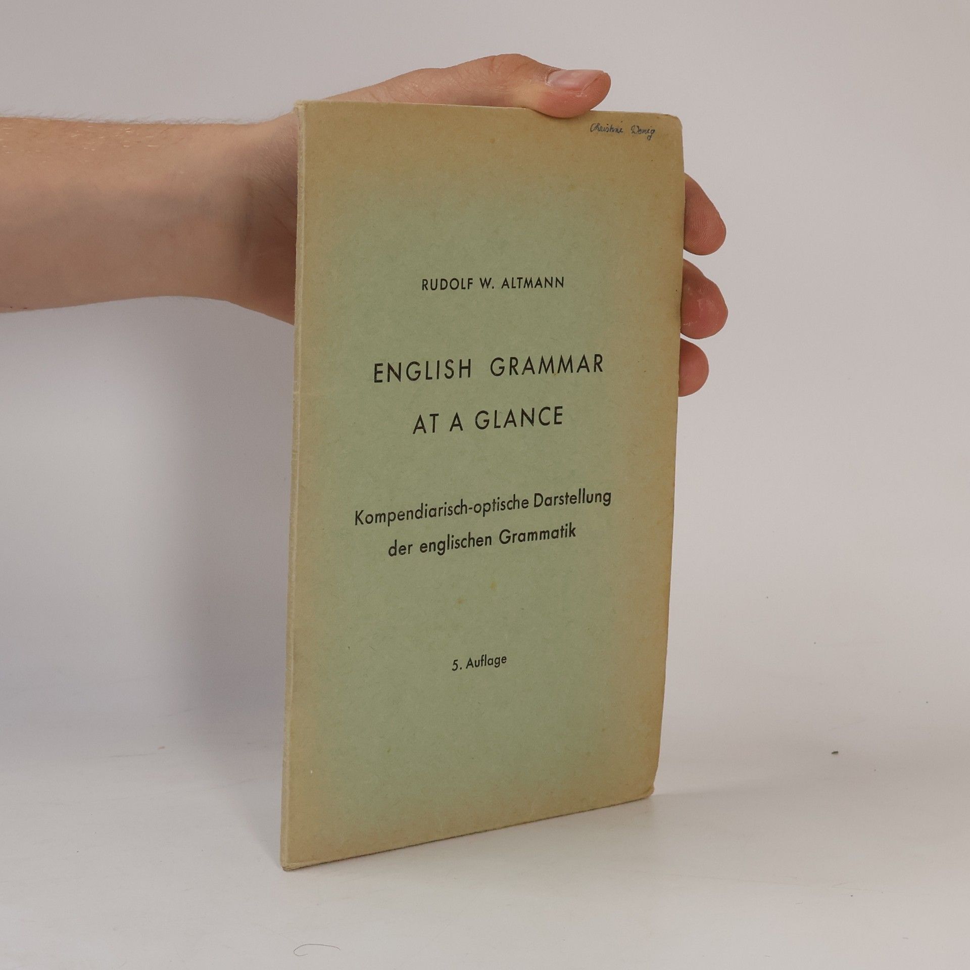 Rudolf W. Altmann English Grammar at a Glance