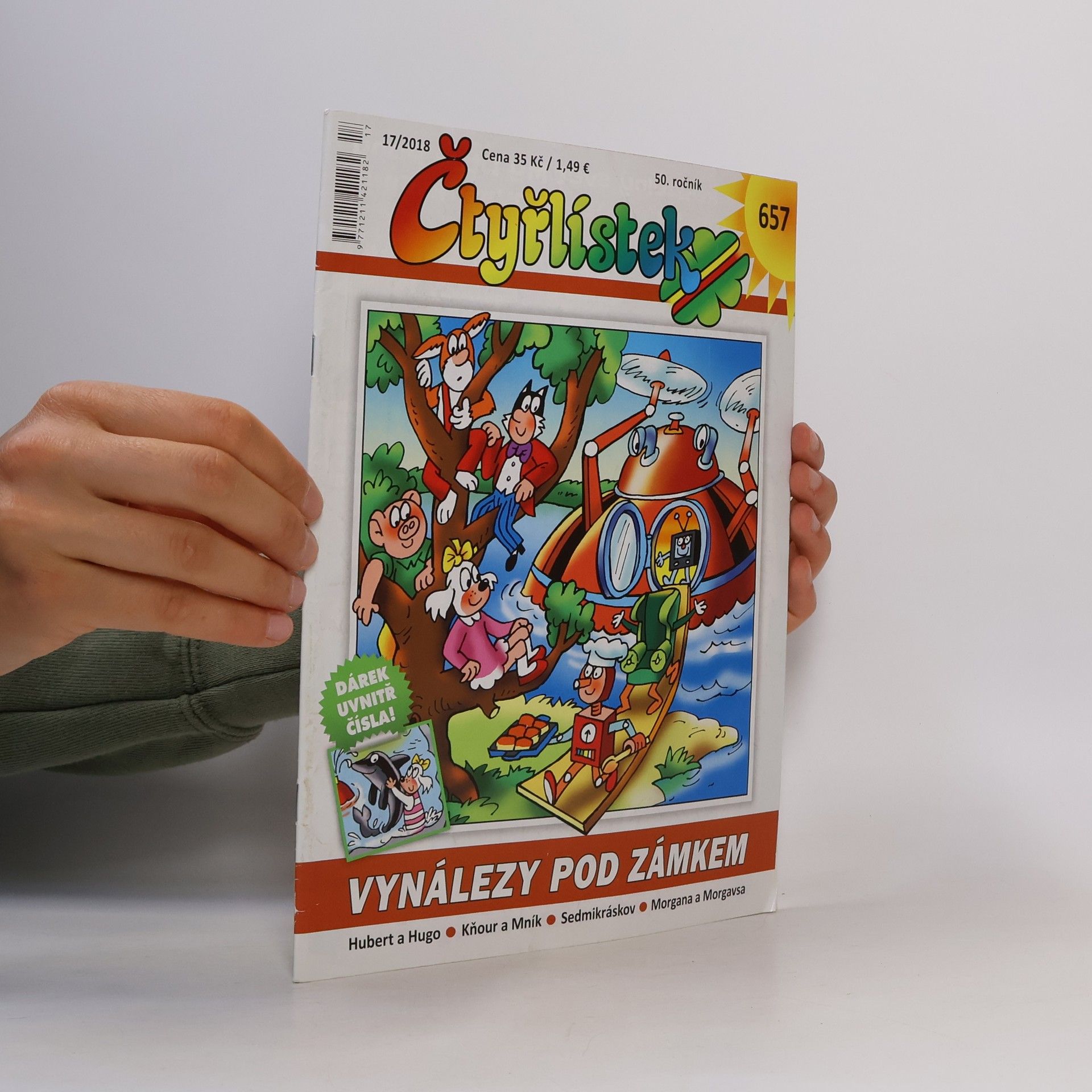 Kolektiv autorů Čtyřlístek 17/2018. Vynálezy pod zámkem