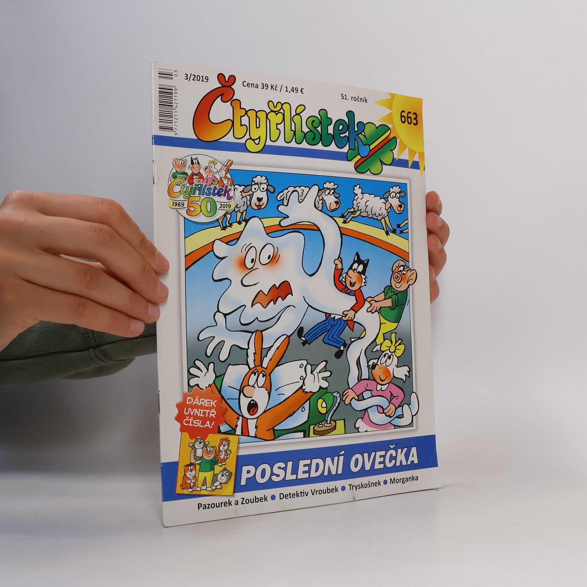 Jaroslav Němeček Čtyřlístek 3/2019 č. 663. Poslední ovečka