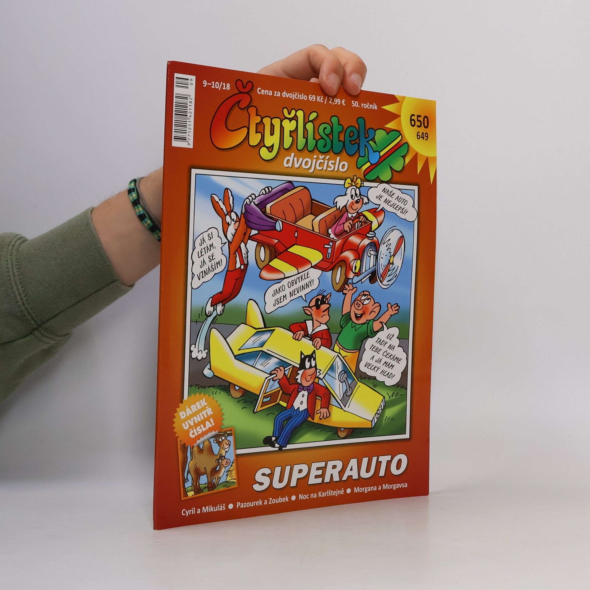 Jaroslav Němeček Čtyřlístek dvojčíslo 649-650, 9-10/2018