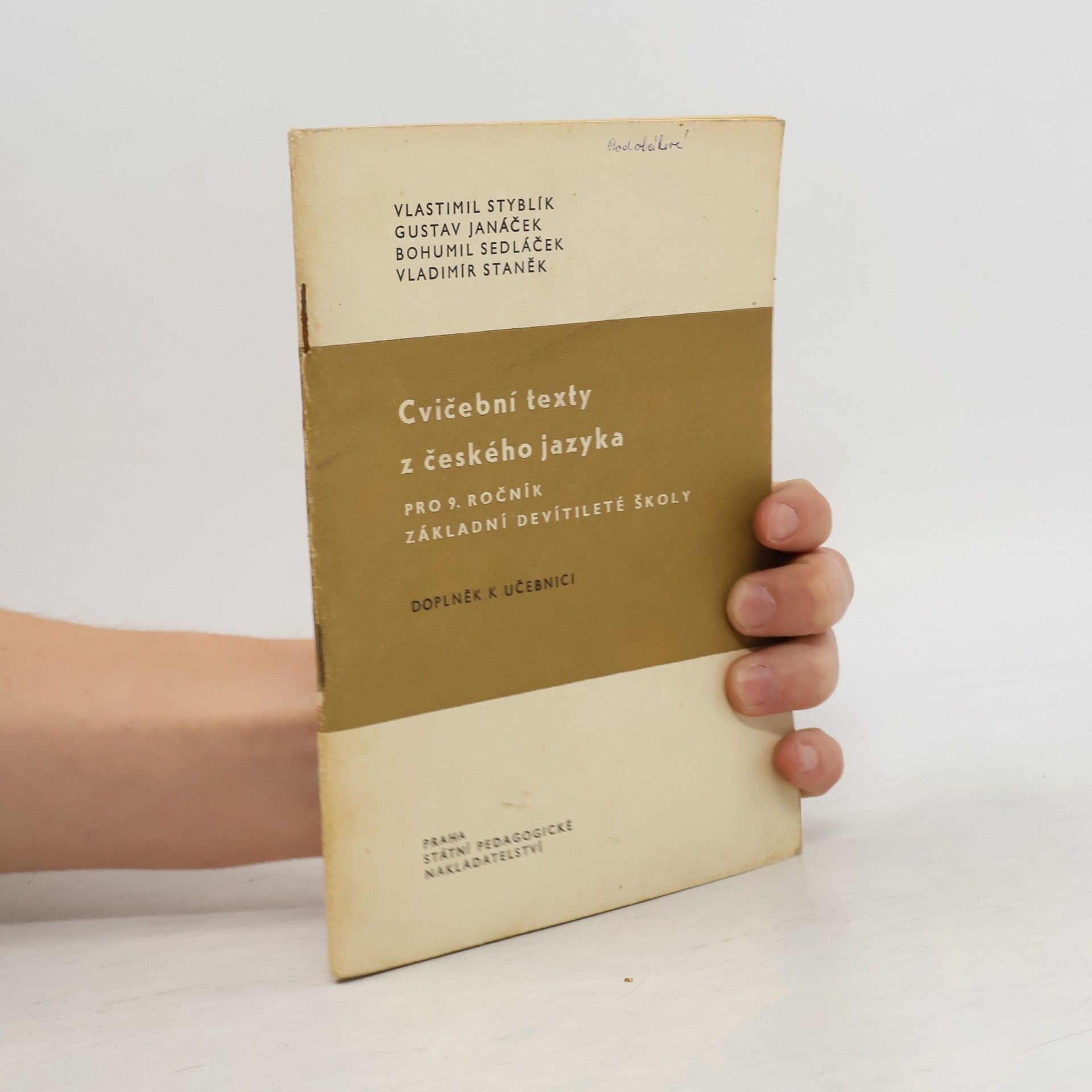 Gustav Janáček Cvičební texty z českého jazyka pro 9. ročník základní devítileté školy