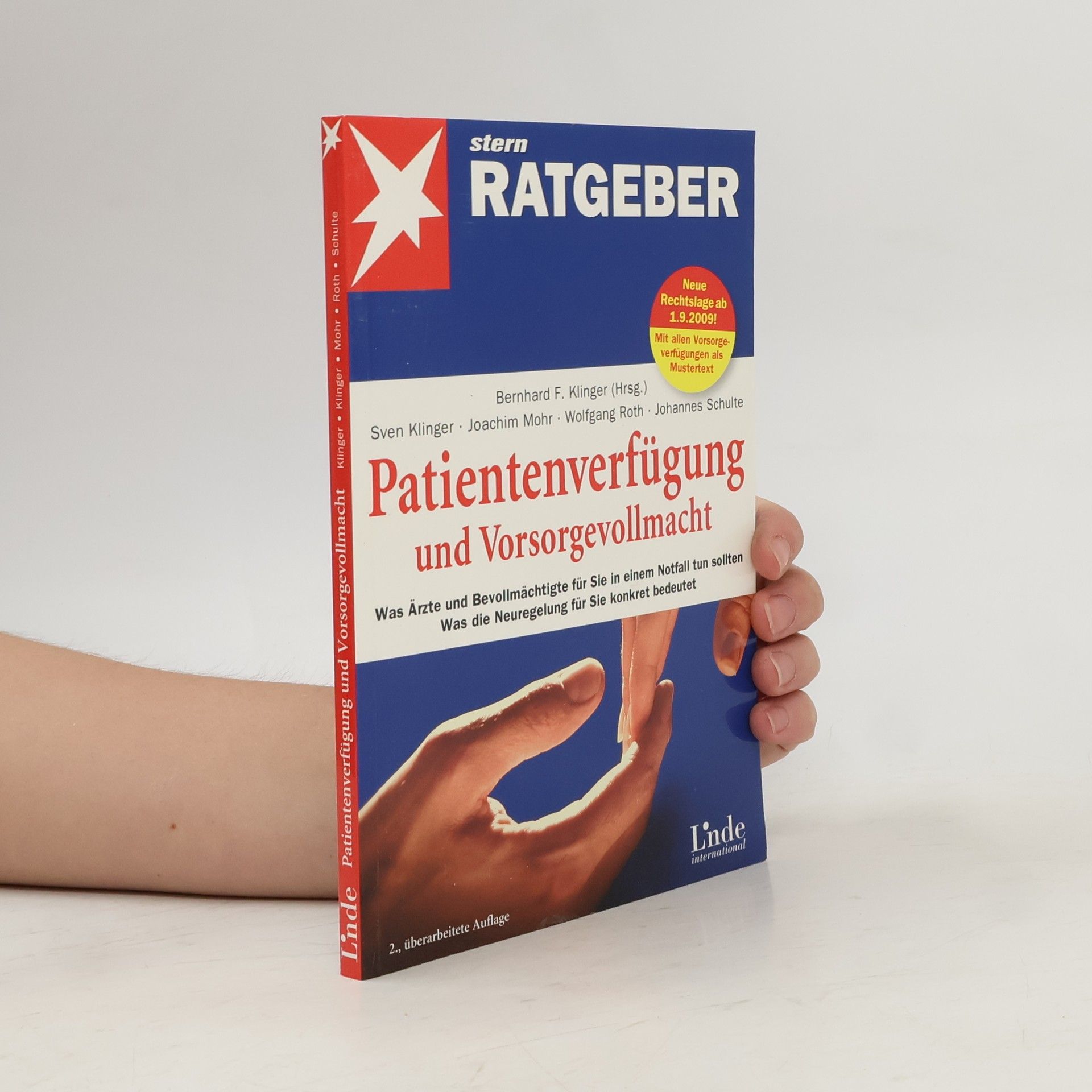 Bernhard F. Klinger Patientenverfügung und Vorsorgevollmacht