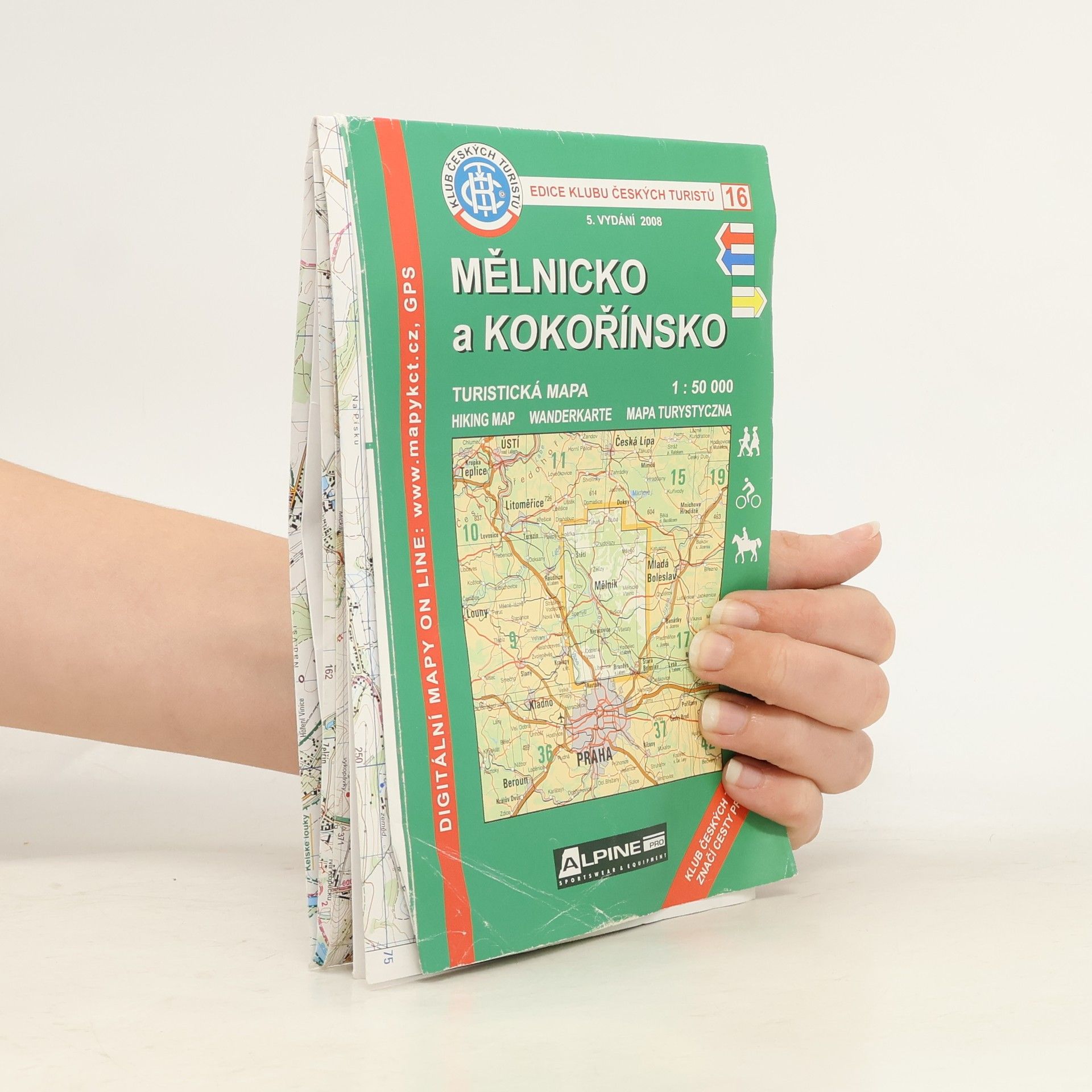 Kolektiv autorů Mělnicko a Kokořínsko turistická mapa 1:50 000 Kokořínsko