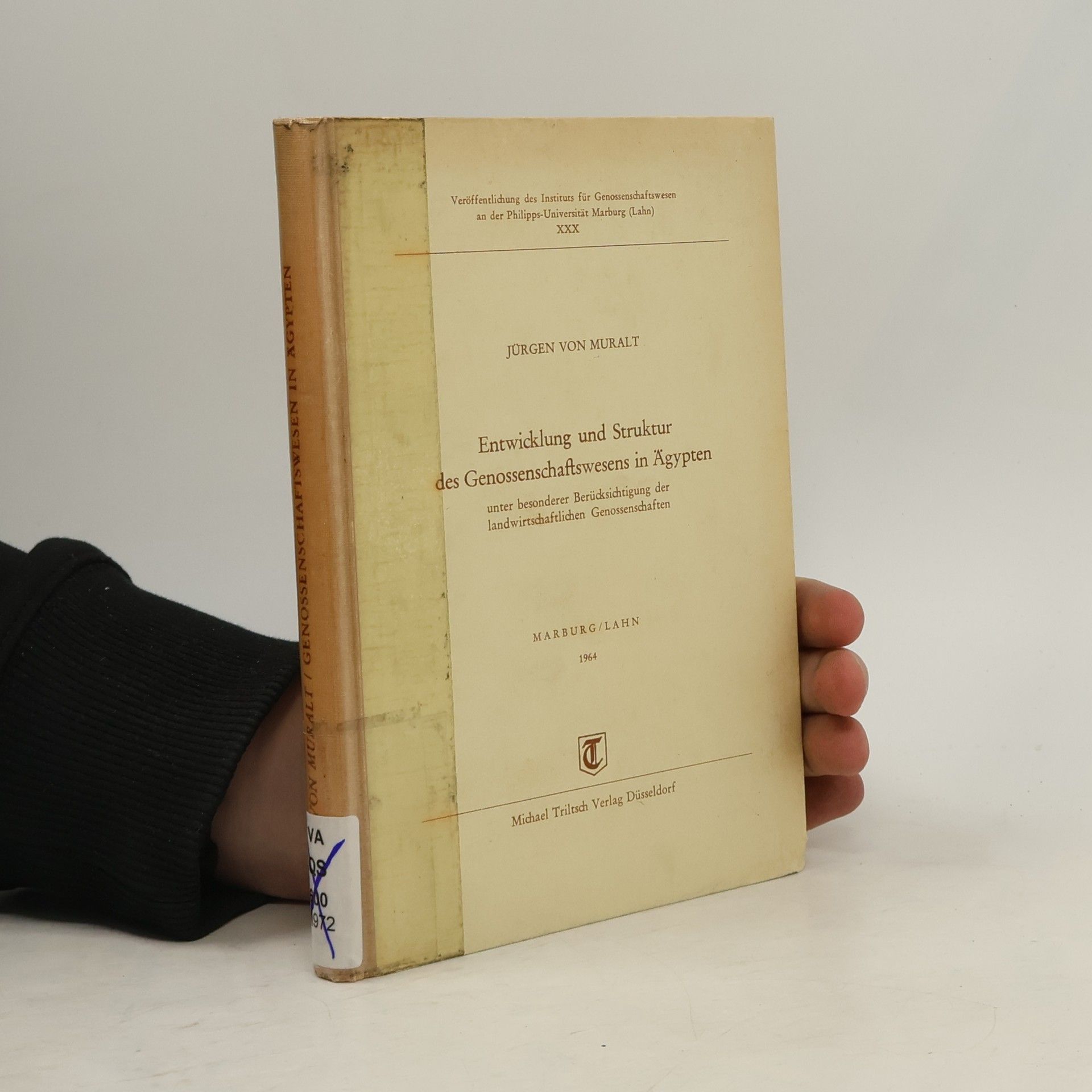 Jürgen von Muralt Entwicklung und Struktur des Genossenschaftswesens in Ägypten