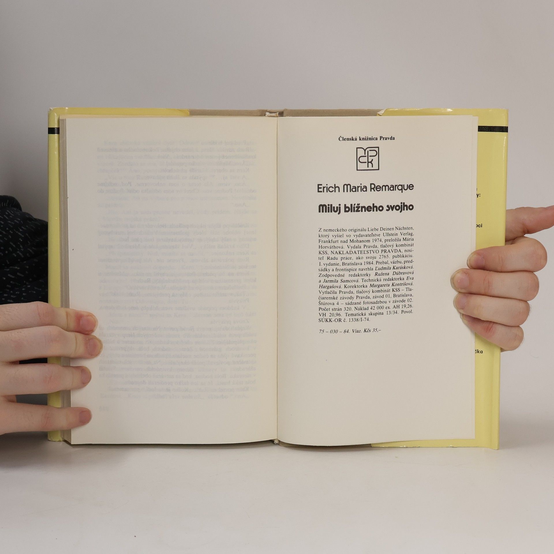 Erich Maria Remarque Miluj blížneho svojho