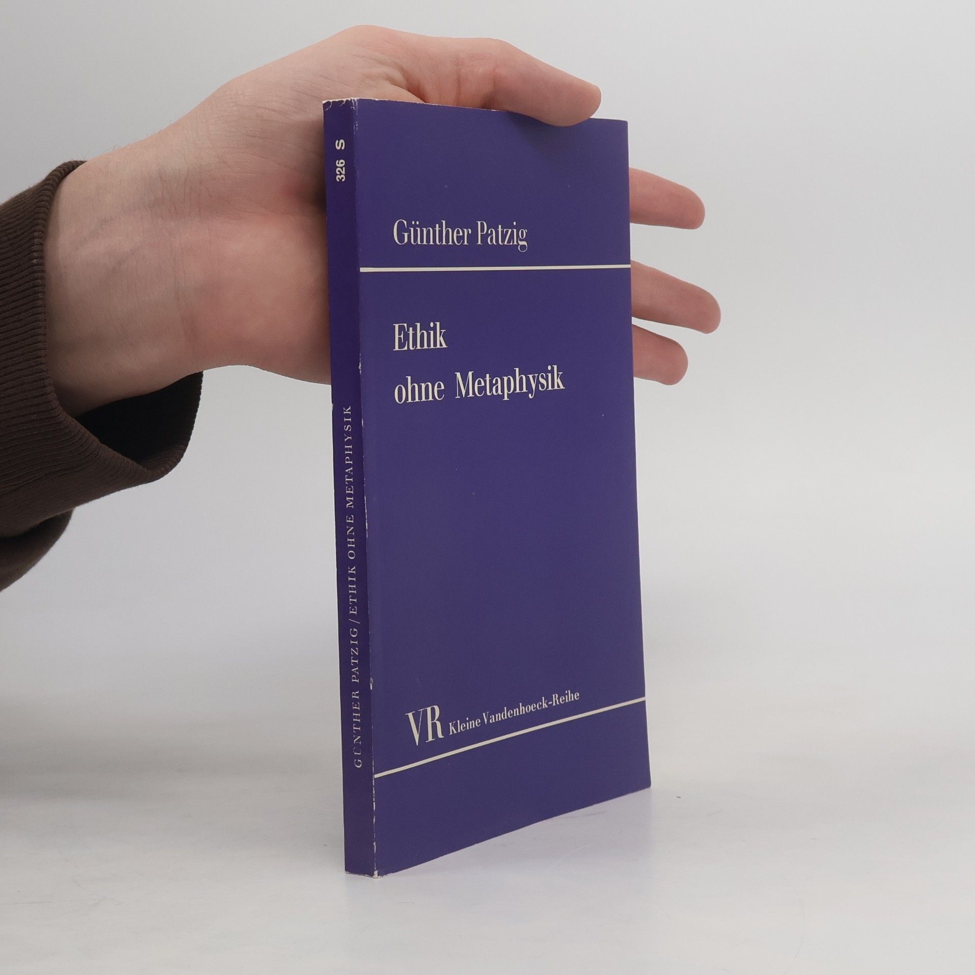 Günther Patzig Ethik ohne Metaphysik