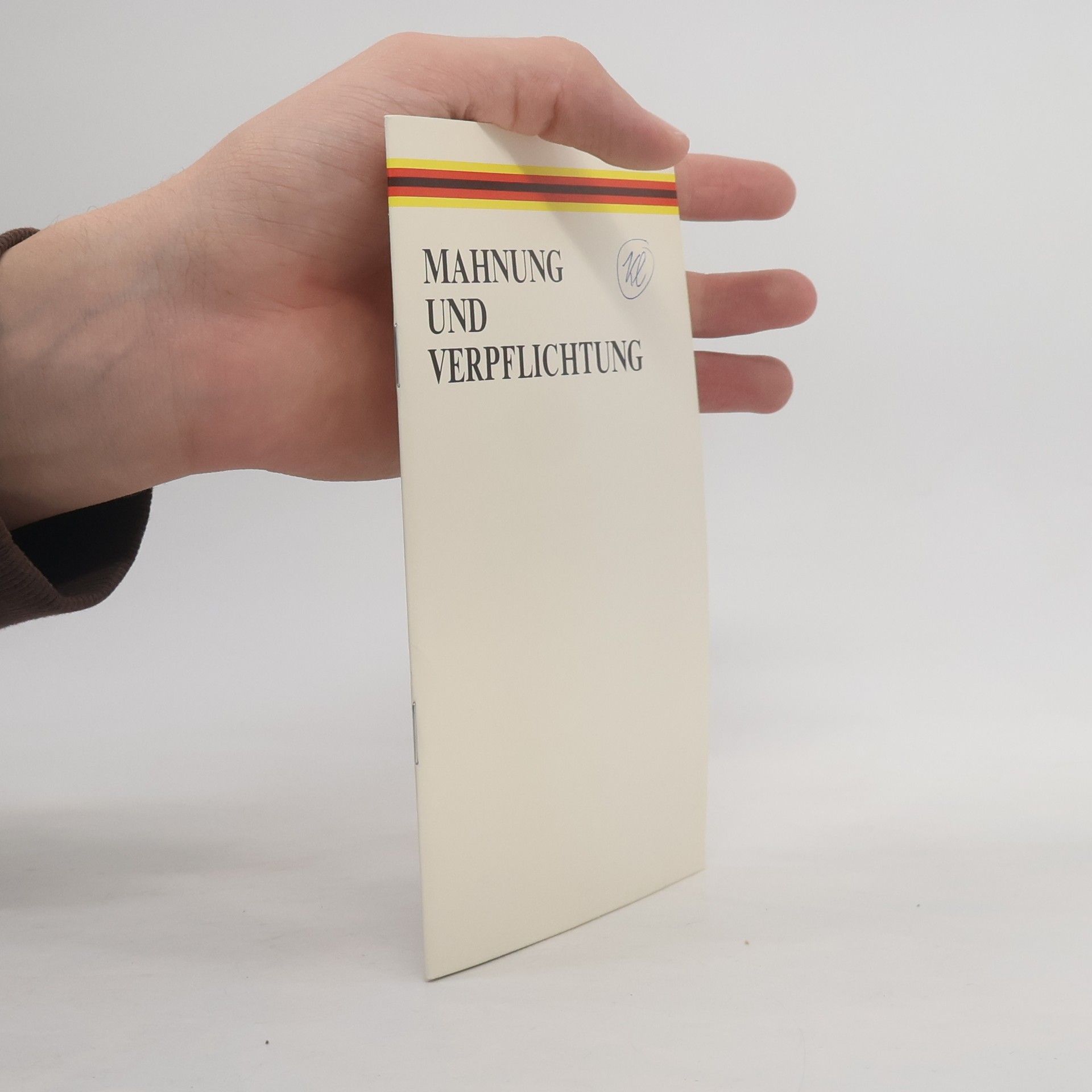 Kolektiv autorů Mahnung und Verpfelichtung