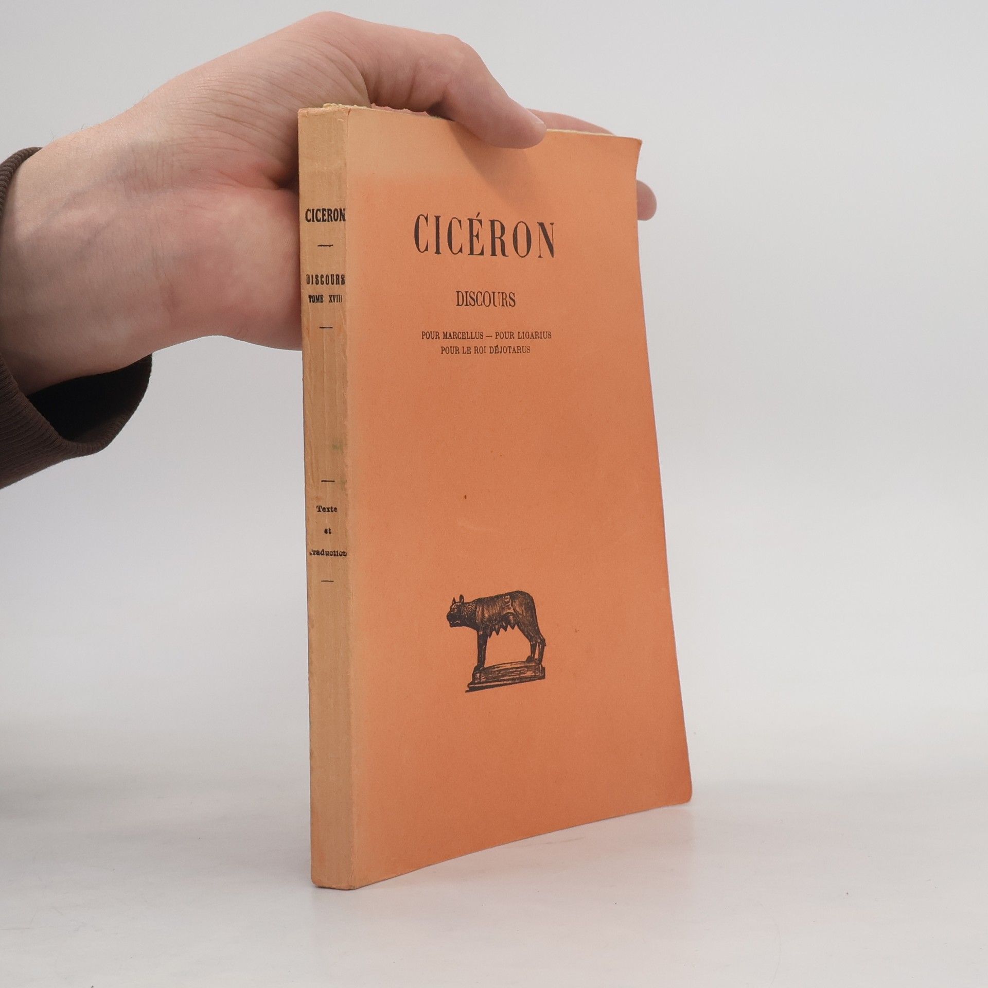 Marcel Lob Cicéron Discours. Tome XVIII