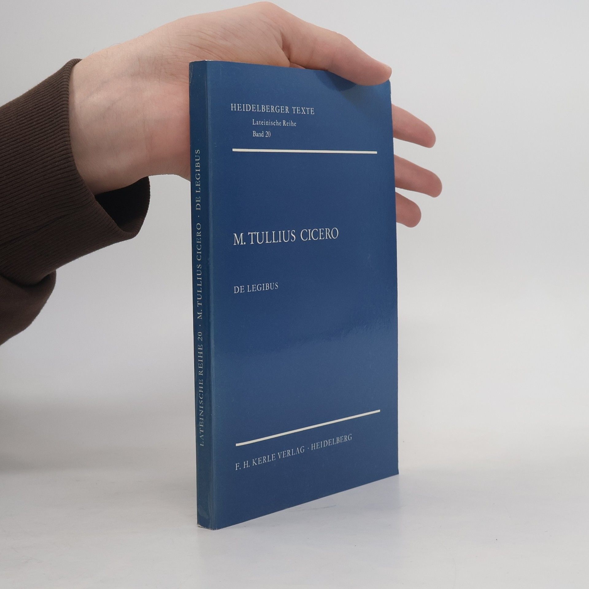 Marcus Tullius Cicero De Legibus