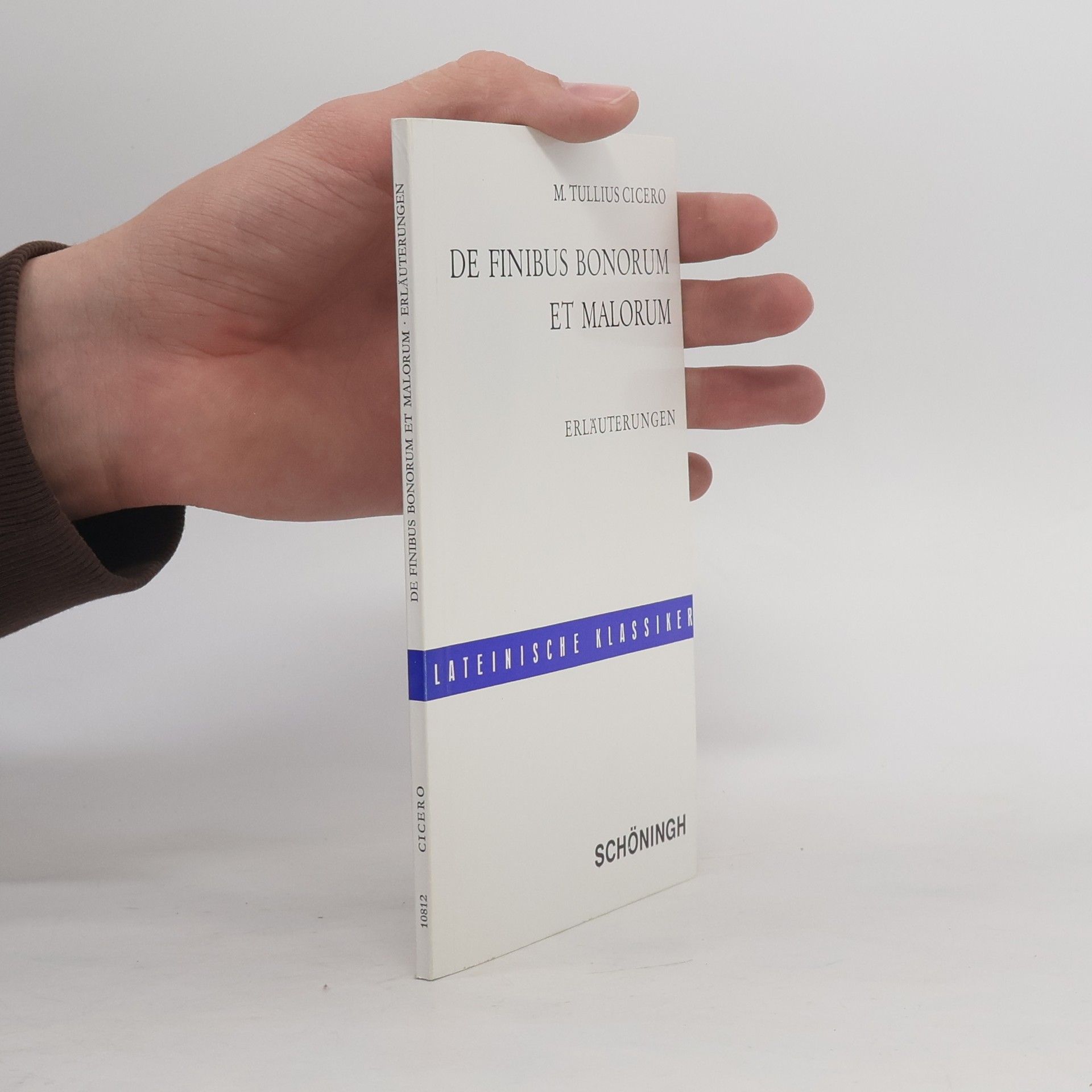 Marcus Tullius Cicero De finibus bonorum et malorum