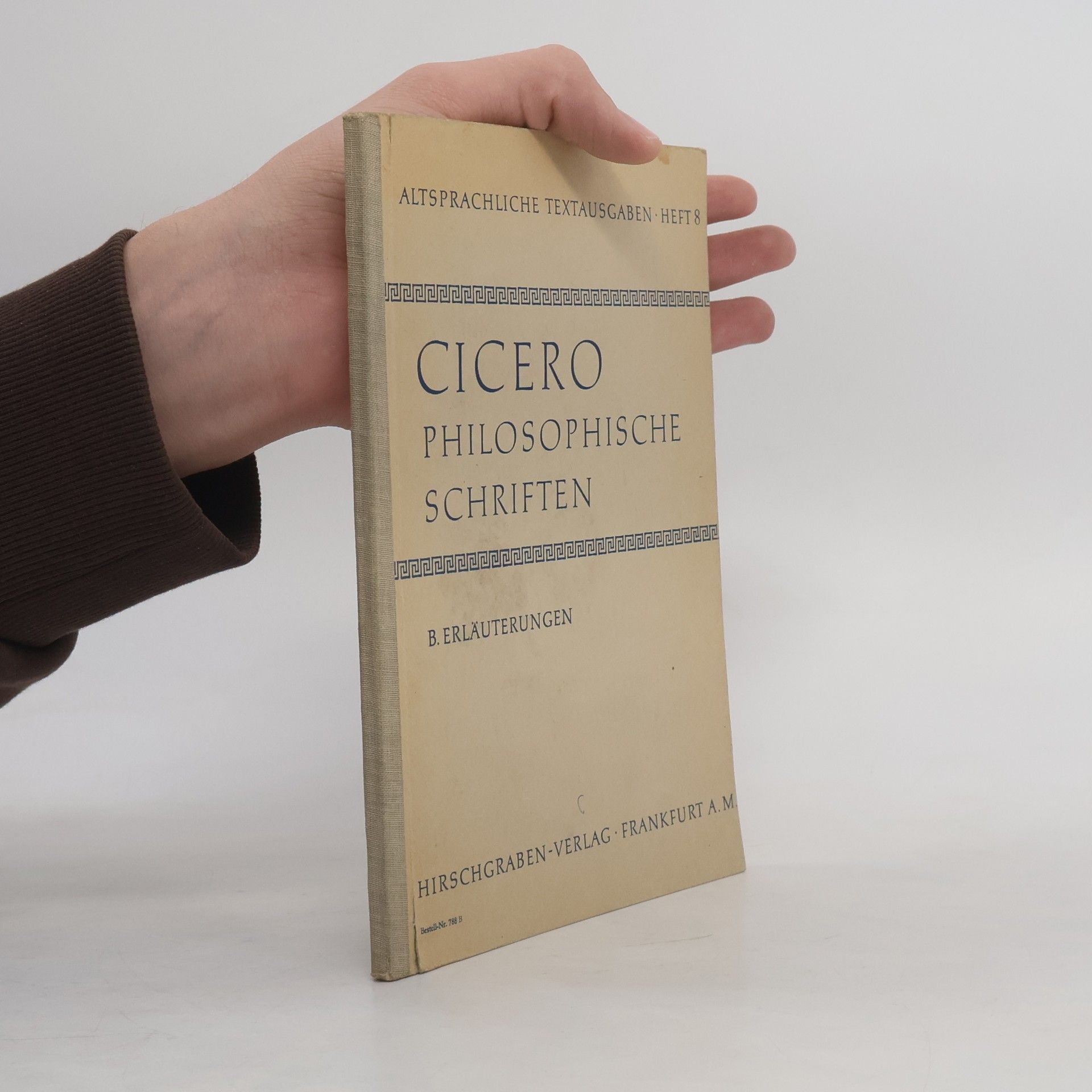 Marcus Tullius Cicero Philosophische Schriften