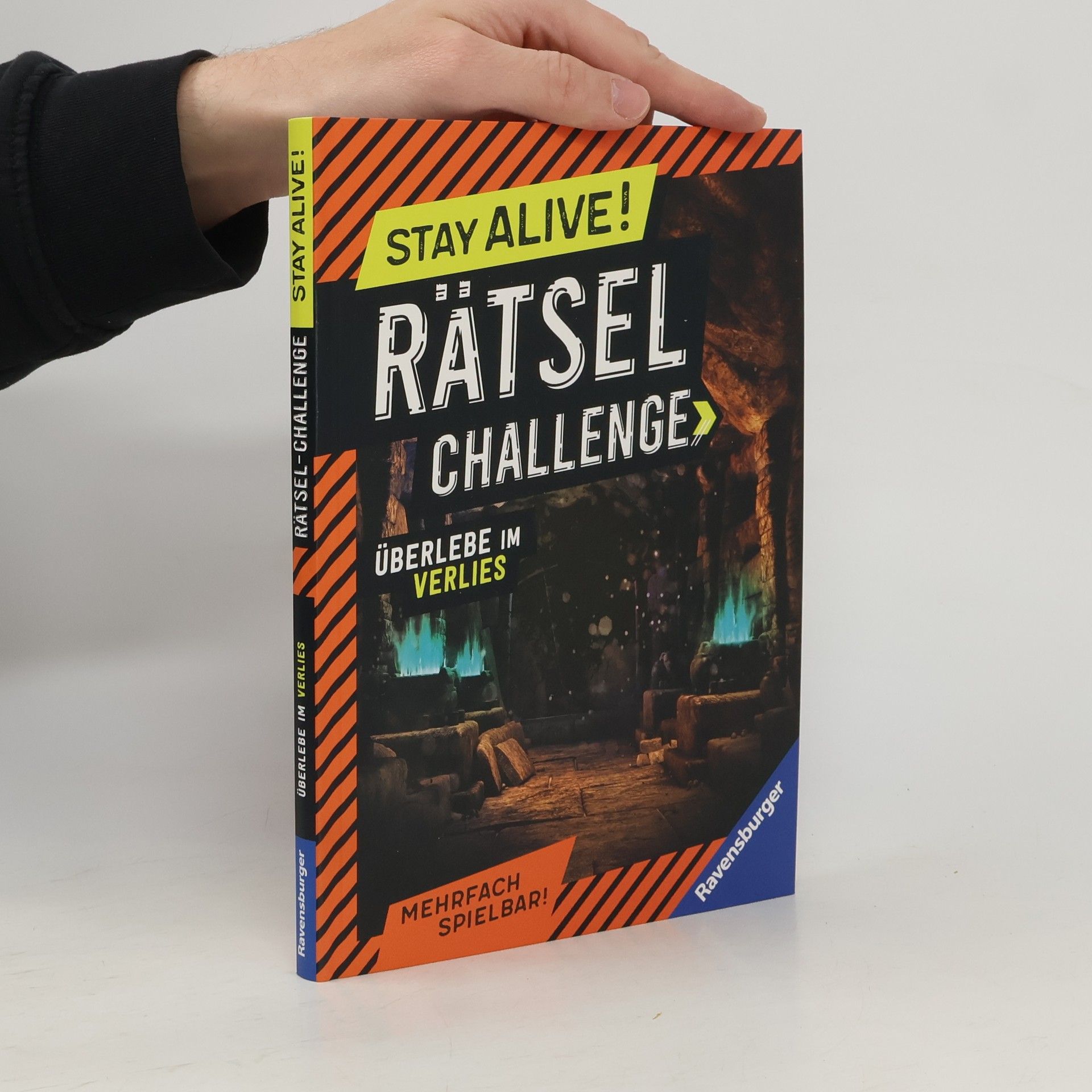 Rina Gregor Ravensburger Stay alive! Rätsel-Challenge - Überlebe im Verlies - Rätselbuch für Gaming-Fans ab 8 Jahren