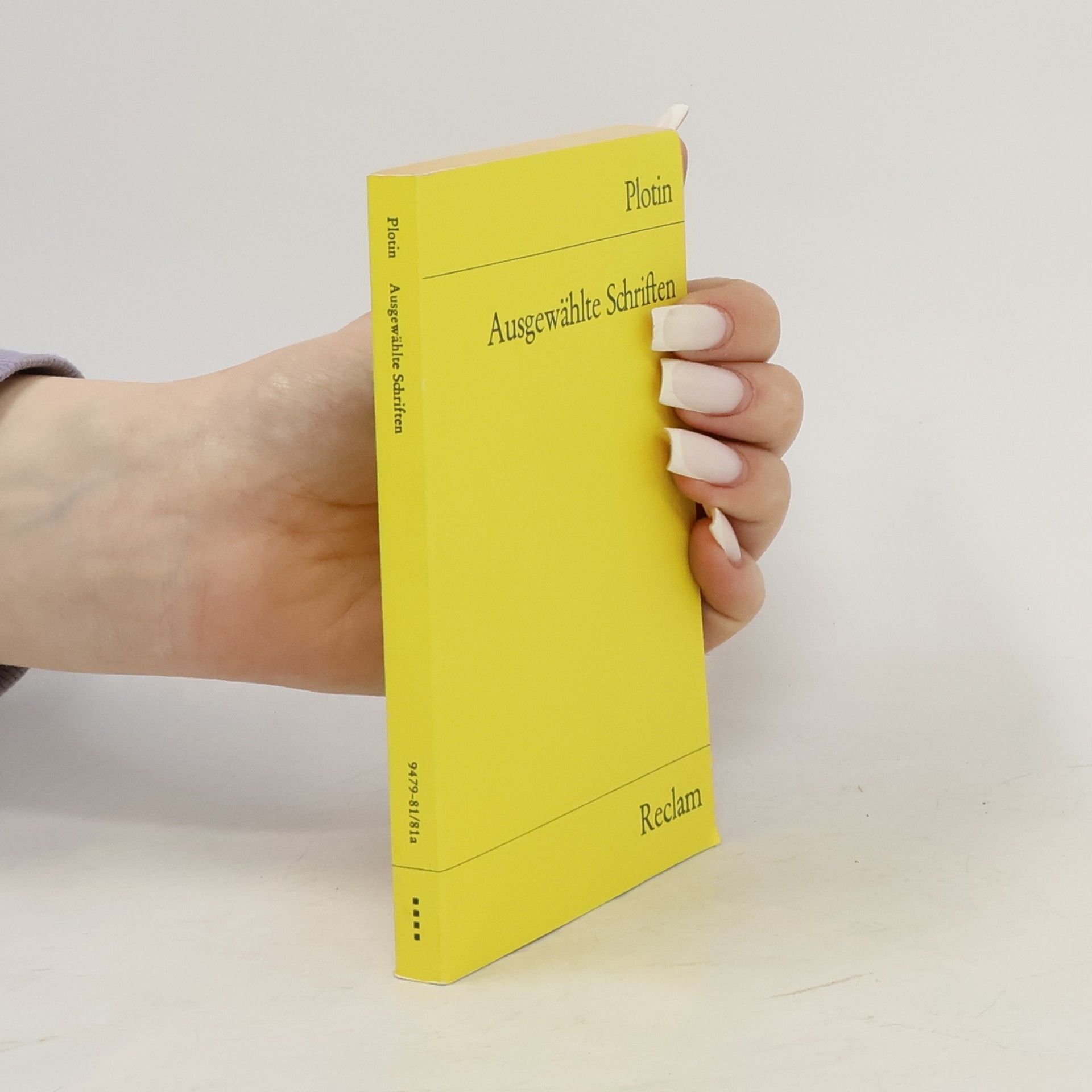 Plótínos Ausgewählte Schriften