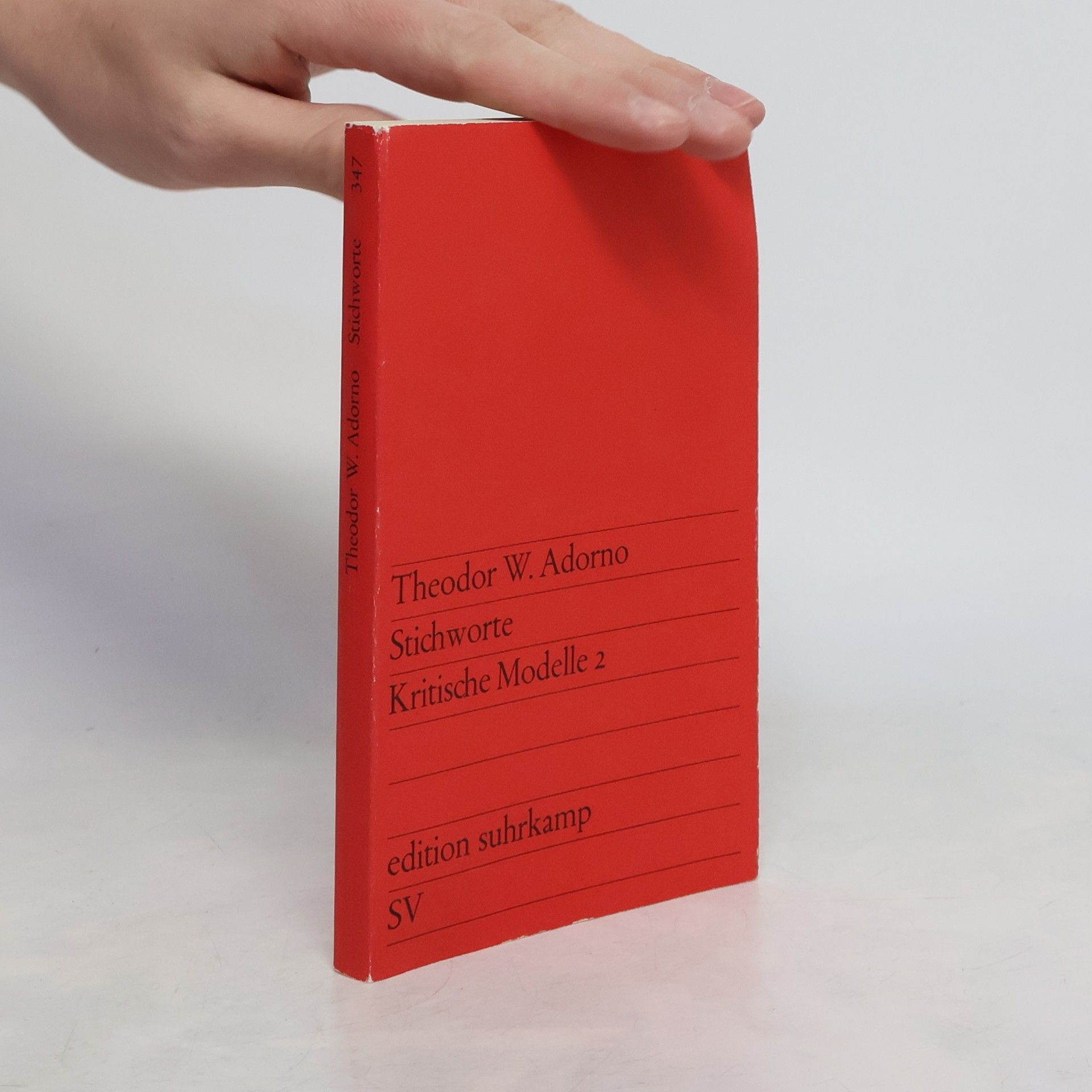 Theodor W. Adorno Stichworte. Kritische Modelle 2