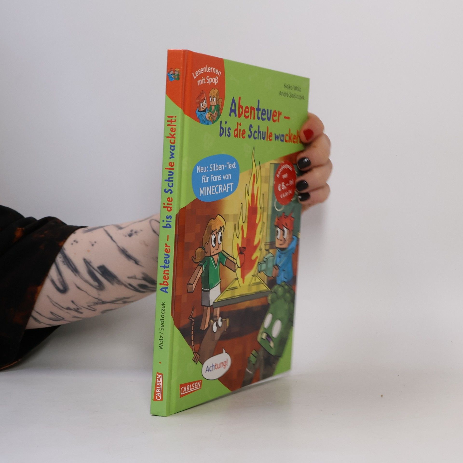 Heiko Wolz Minecraft Silben-Geschichte: Abenteuer - bis die Schule wackelt!