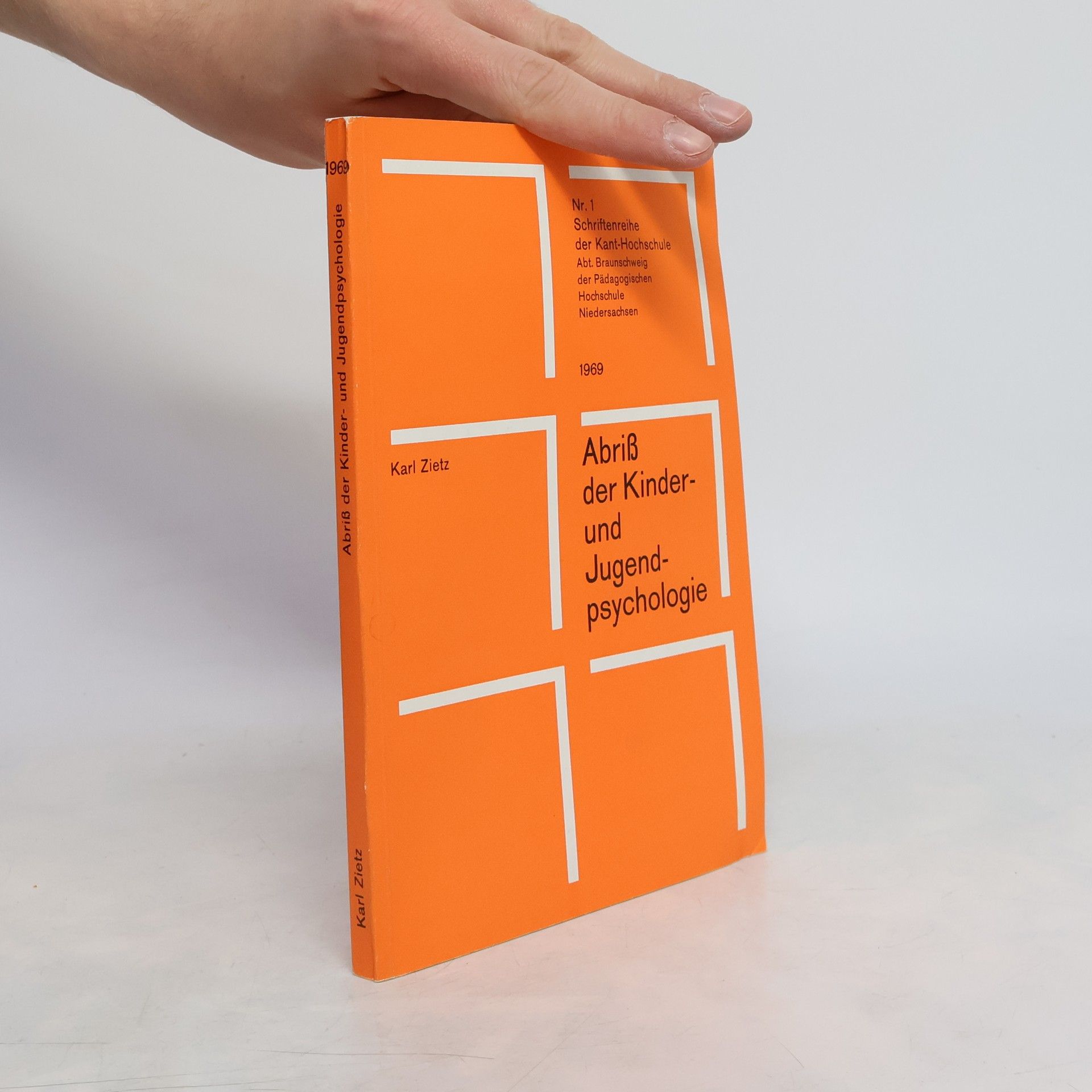 Karl Zietz Abriß der Kinder- und Jugendpsychologie
