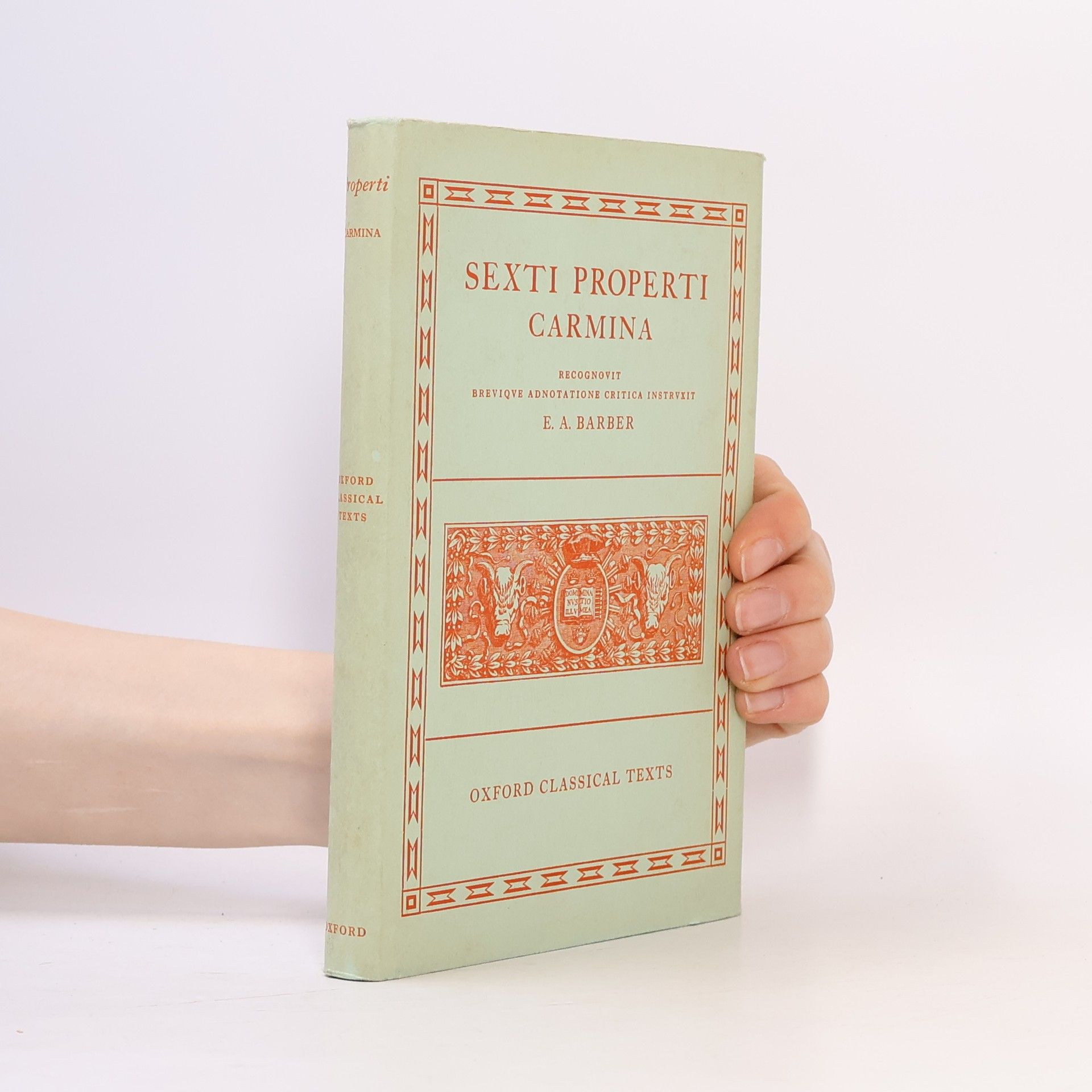 E. A. Barber Sexti Properti Carmina