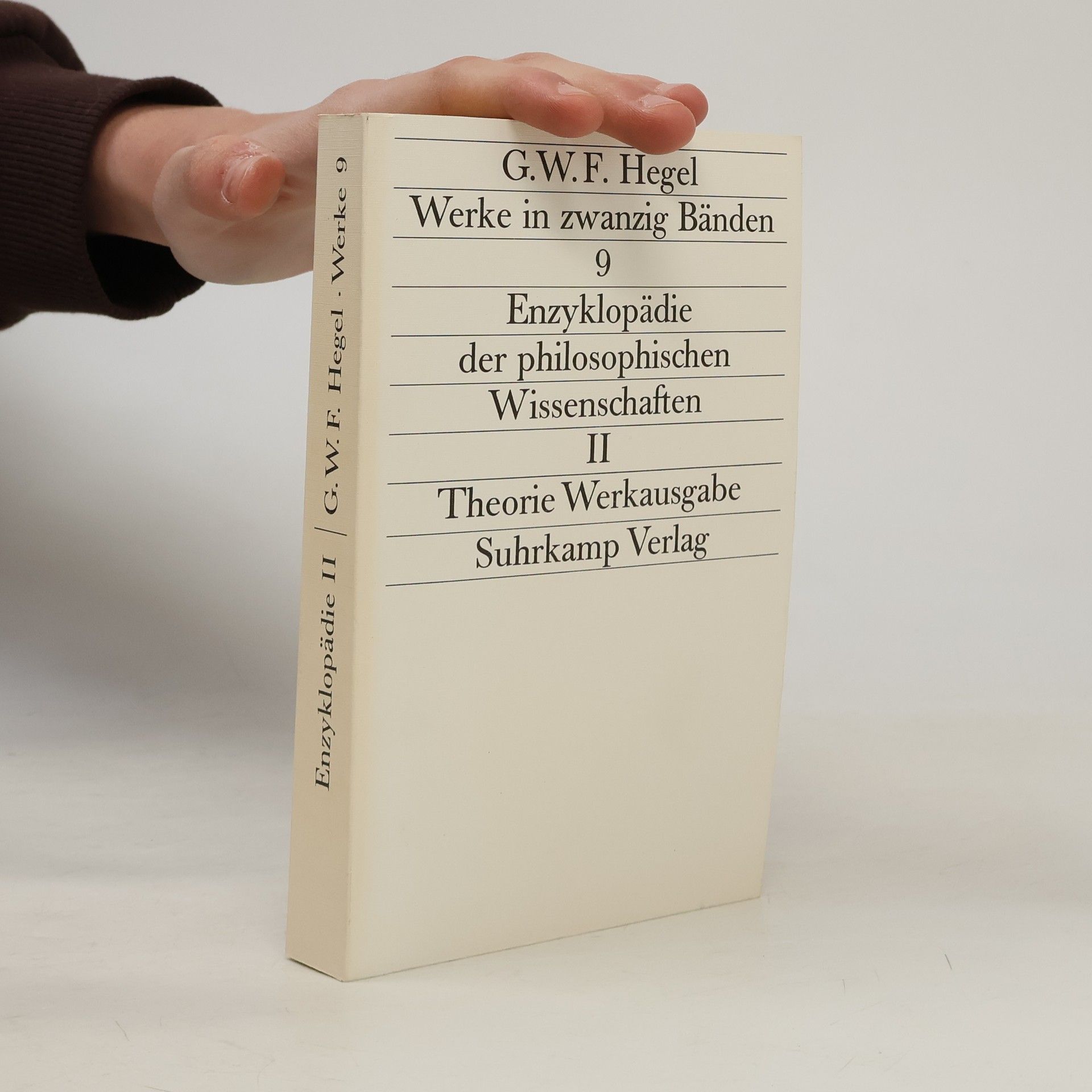Georg Wilhelm Friedrich Hegel Werke in zwanzig Bänden 9. Enzyklopädie II