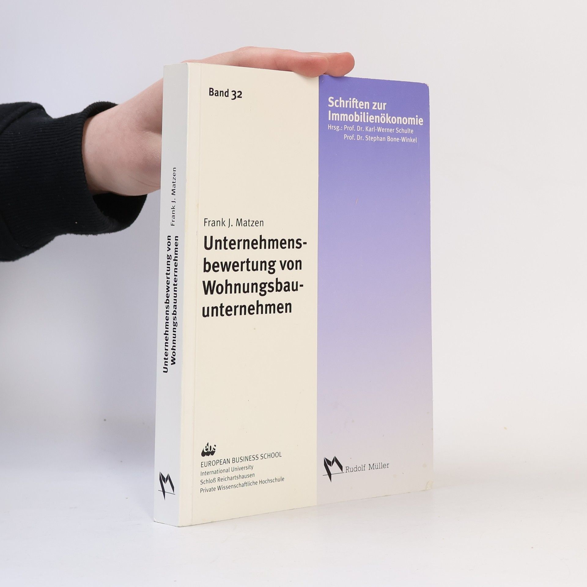 Karl Werner Schulte Unternehmensbewertung von Wohnungsbauunternehmen