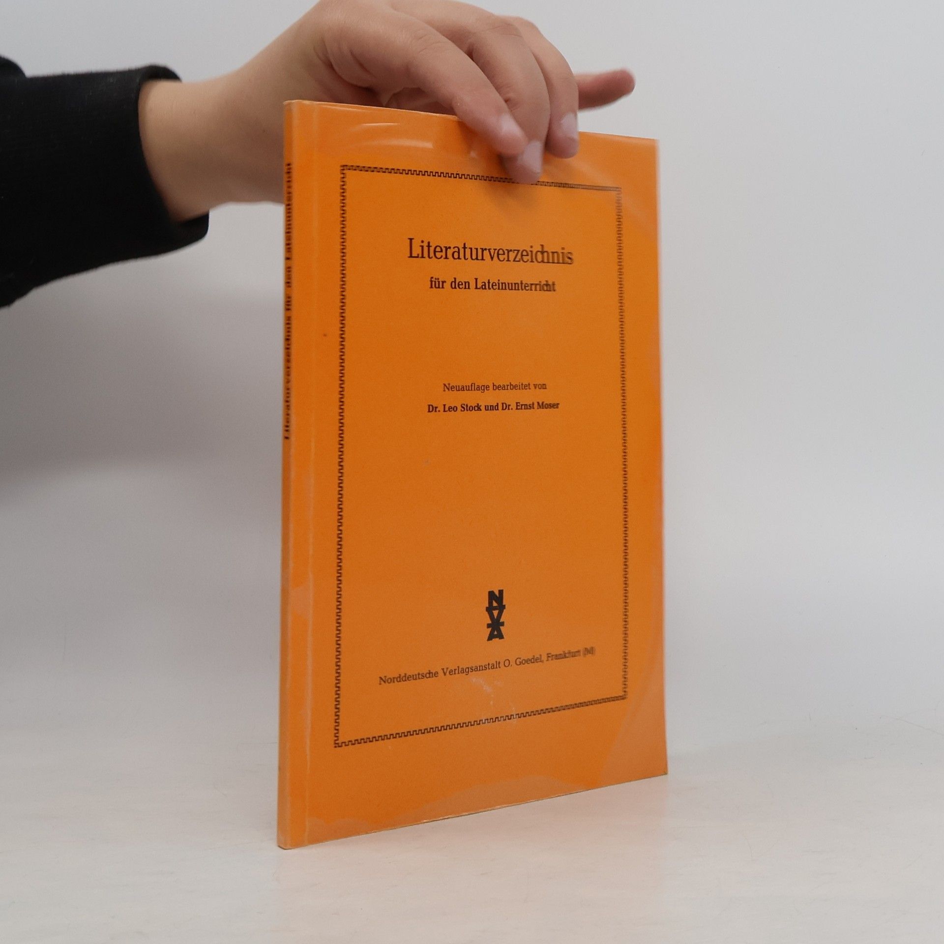 Autorenkollektiv Literaturverzeichnis für den Latein- und Griechischunterricht I