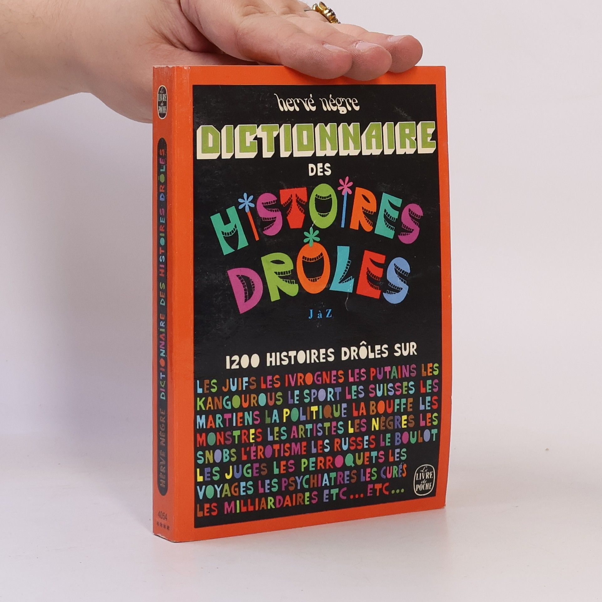 Hervé Nègre Dictionnaire des histoires drôles J à Z